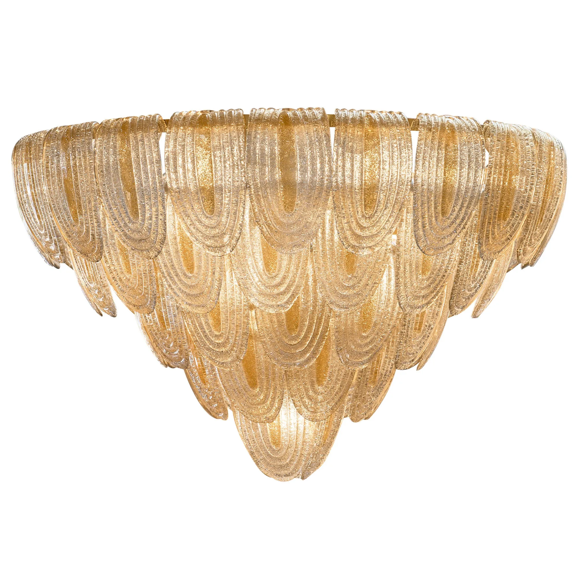 Art Deco Style Murano Glass Chandelier