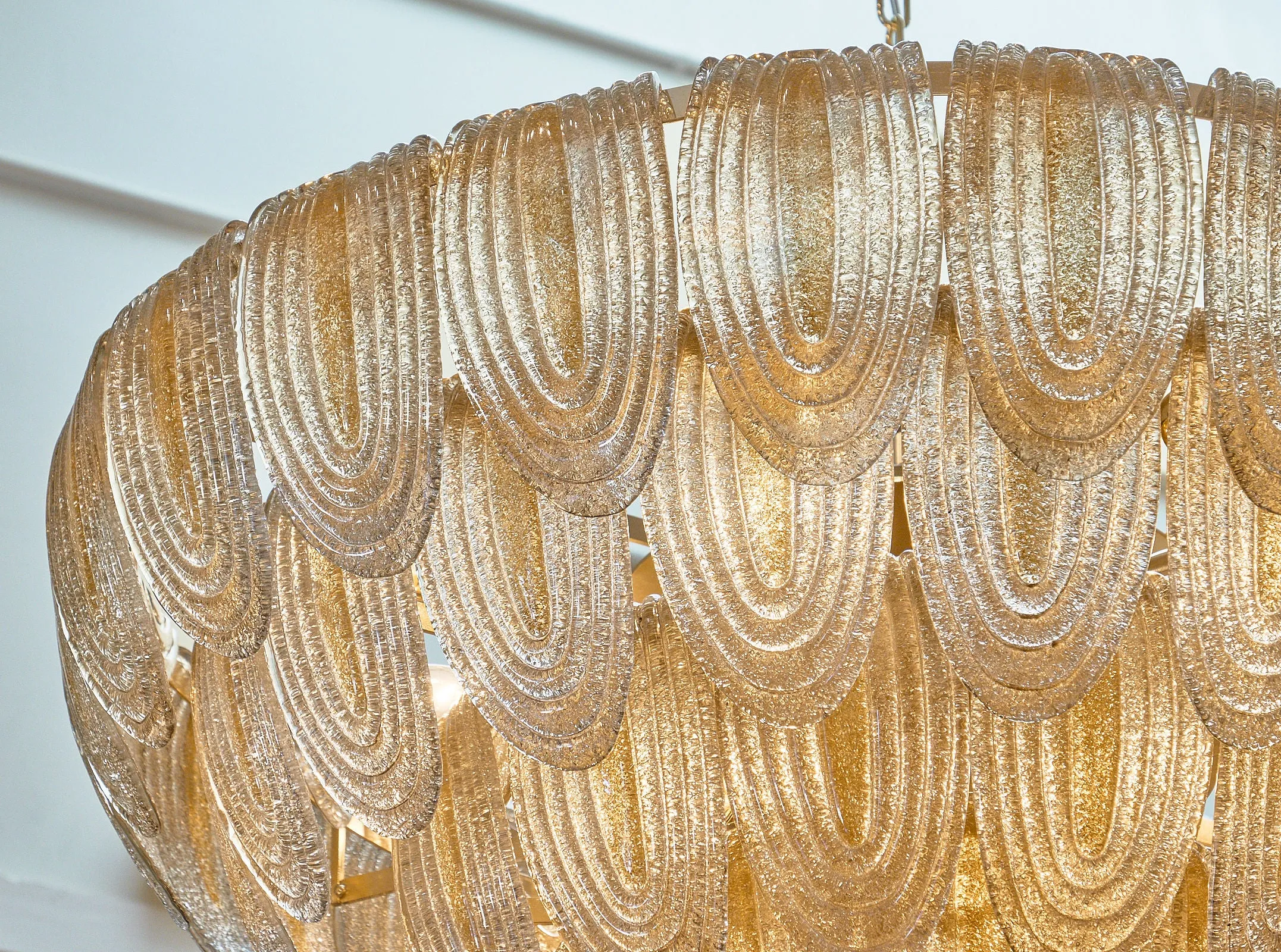 Art Deco Style Murano Glass Chandelier