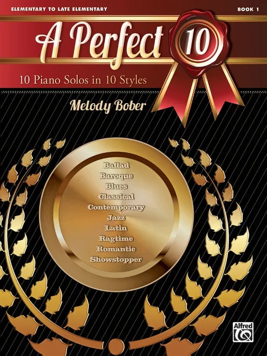 Bober - A Perfect 10, Book 1: 10 Piano Solos in 10 Styles - Piano Anthology