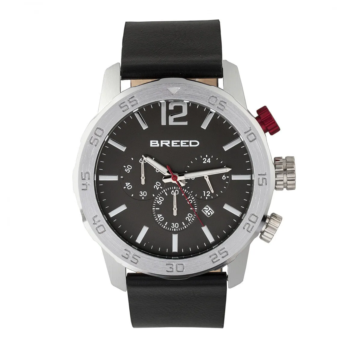 Breed Manuel Chronograph Leather-Band Watch w/Date