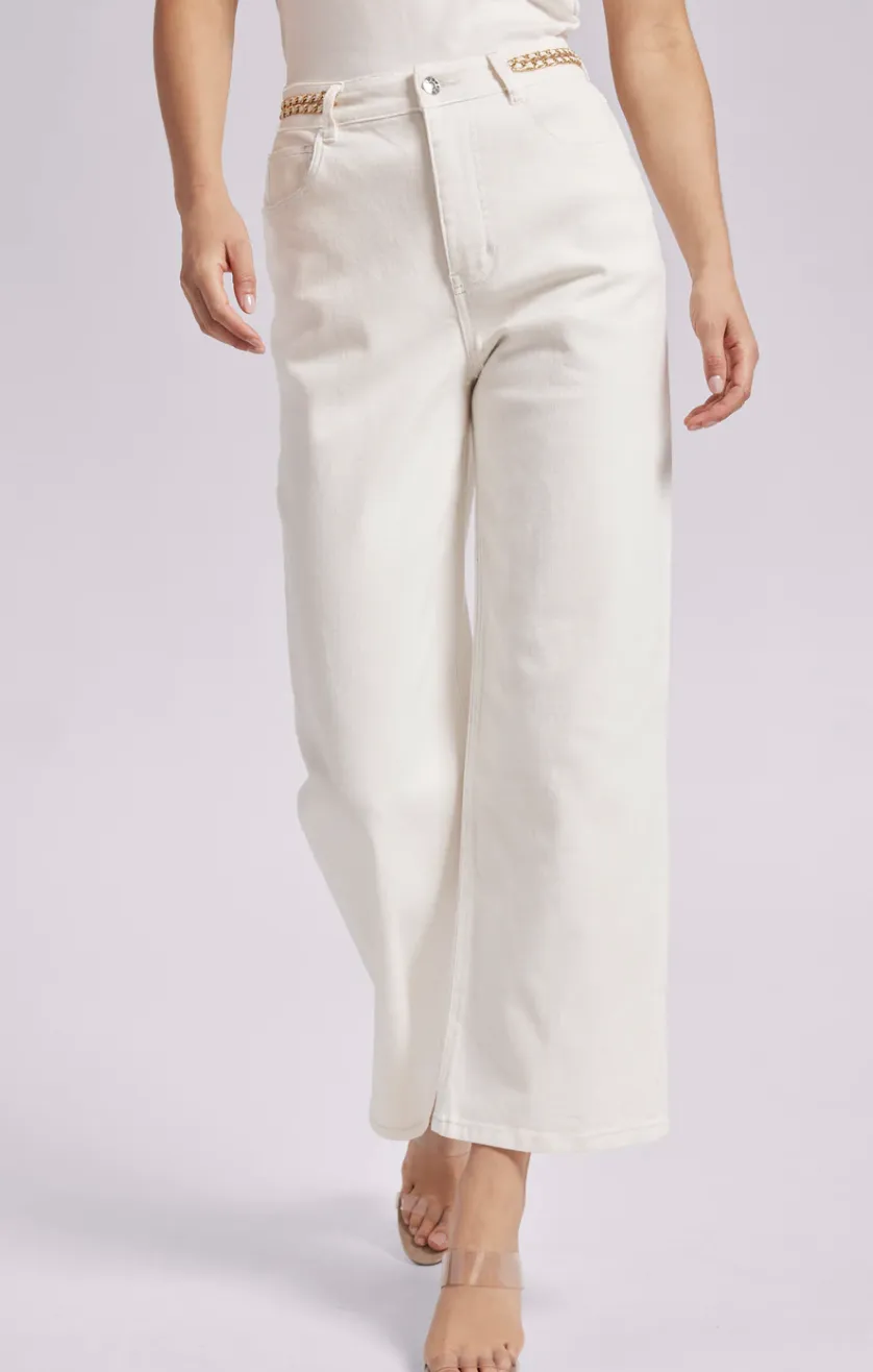 Brooklyn Denim Pants - White