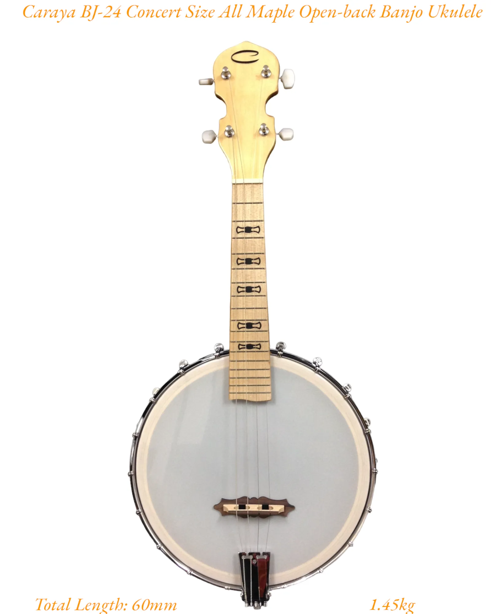 Caraya 17 Fret Tenor Banjo  Natural BJ24