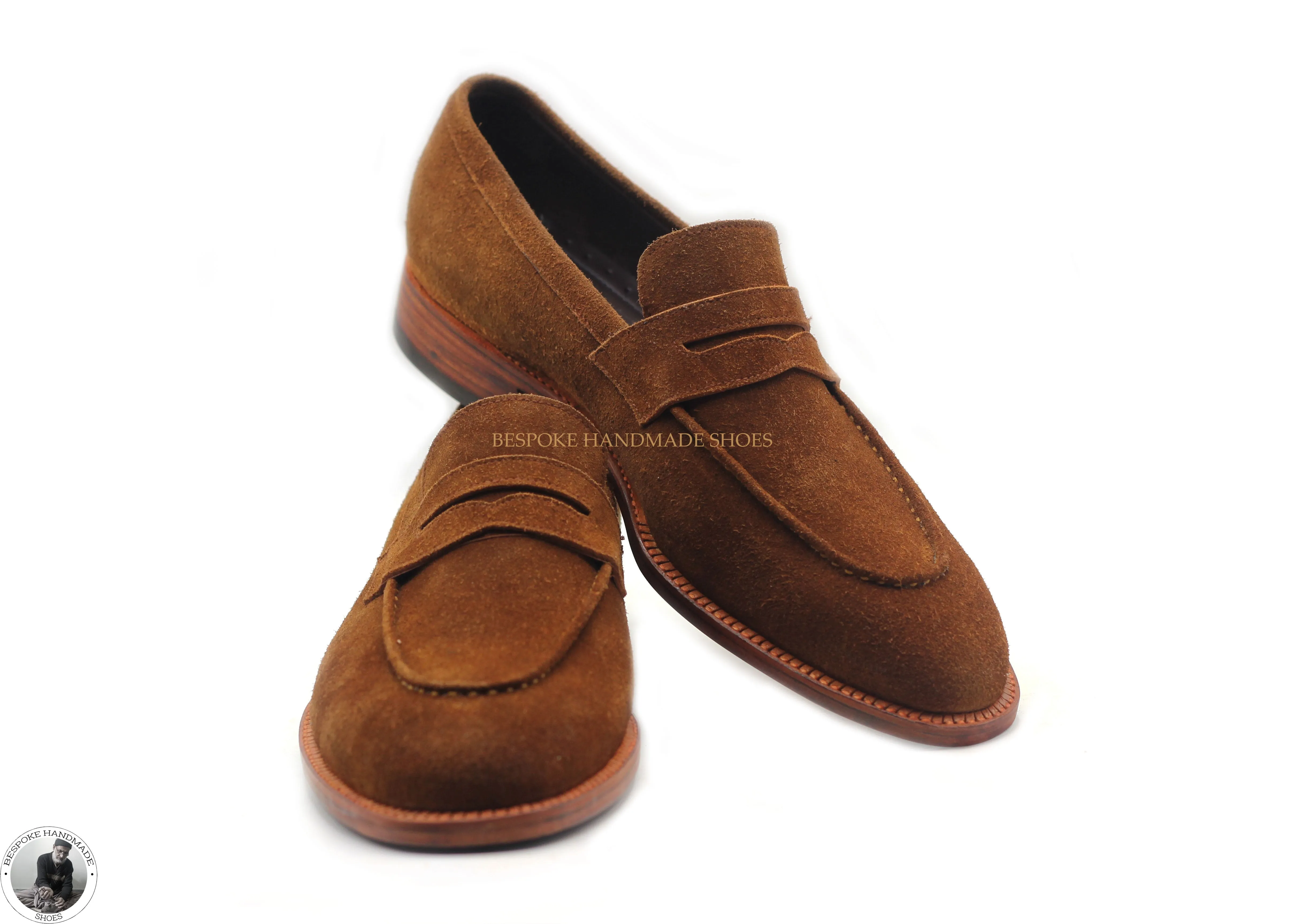 Copy of New Men's Handmade Brown Color Genuine Suede Slip On Moccasin Formal Shoes For Men's