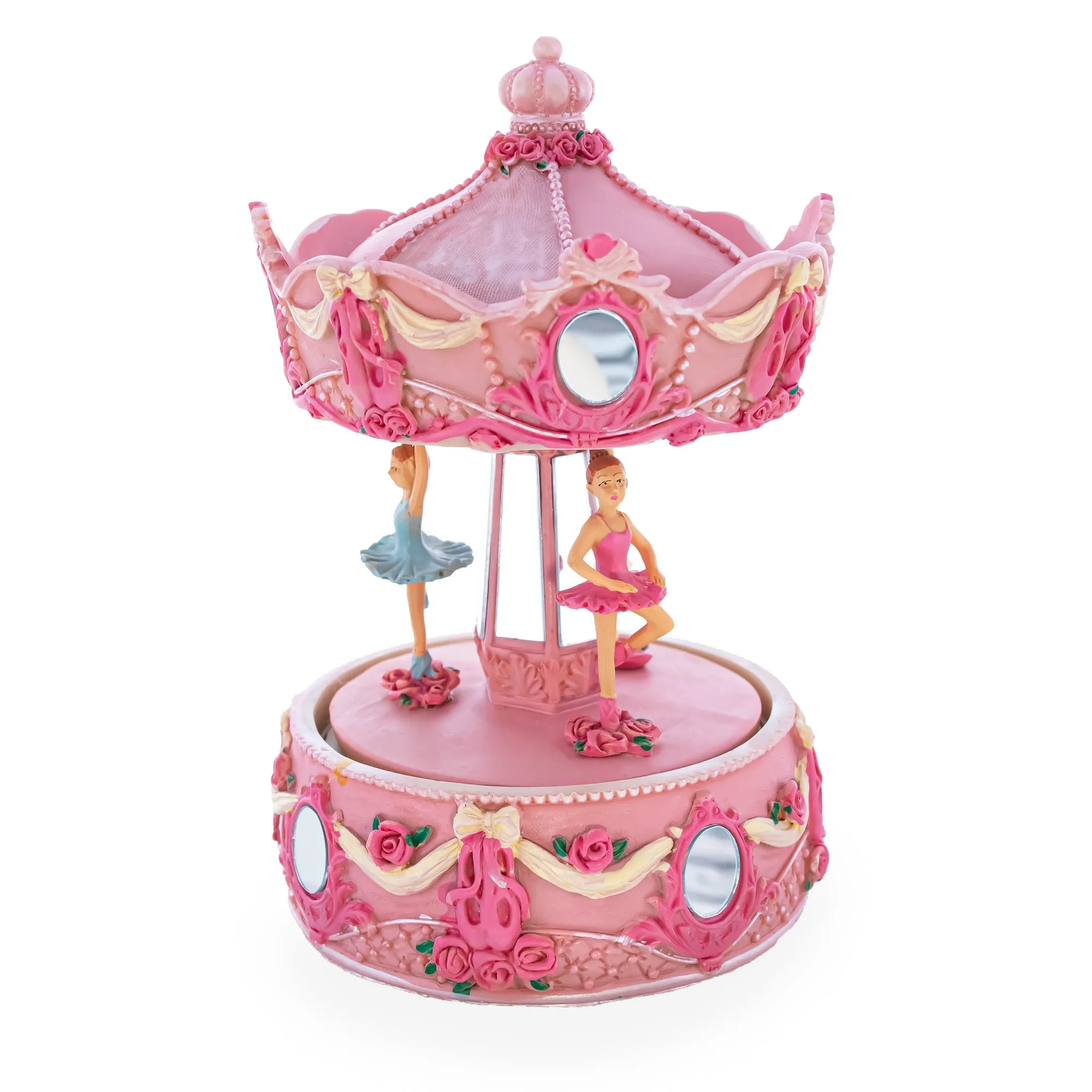 Dance Of The Ballerinas: Three-tier Ballet Carousel - Rotating Musical Figurine With Graceful Dancers