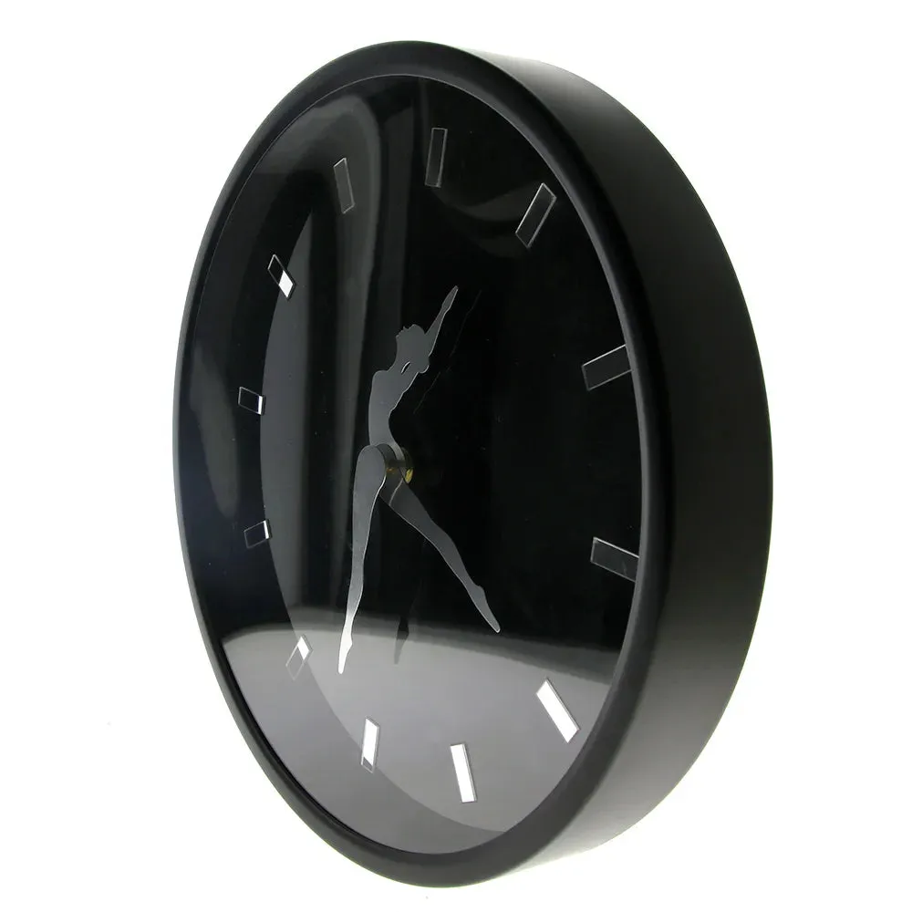 Dancing Ballerina Artsy Modern Wall Clock