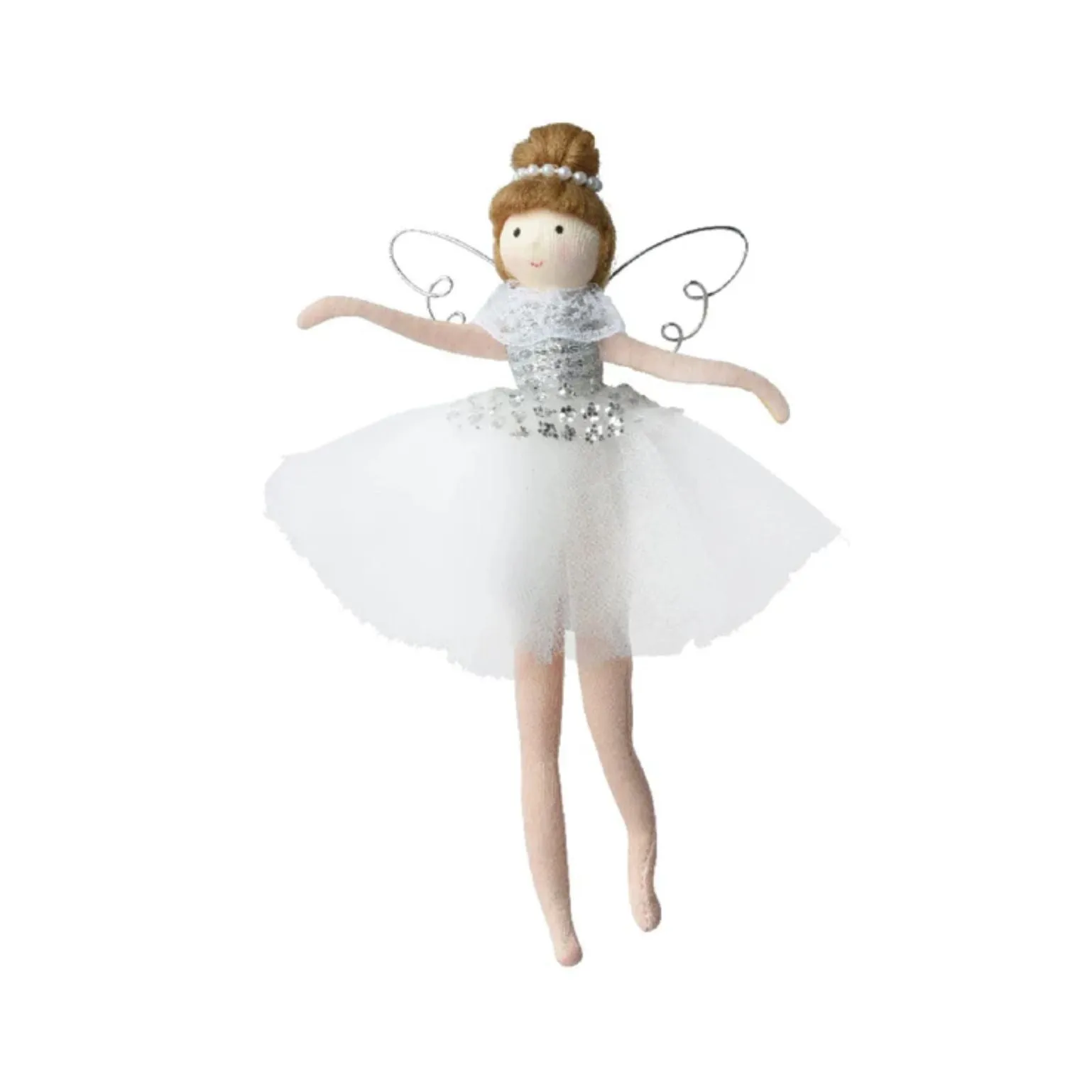 Decoris 20cm Resin White Ballerina (Choice of 2)