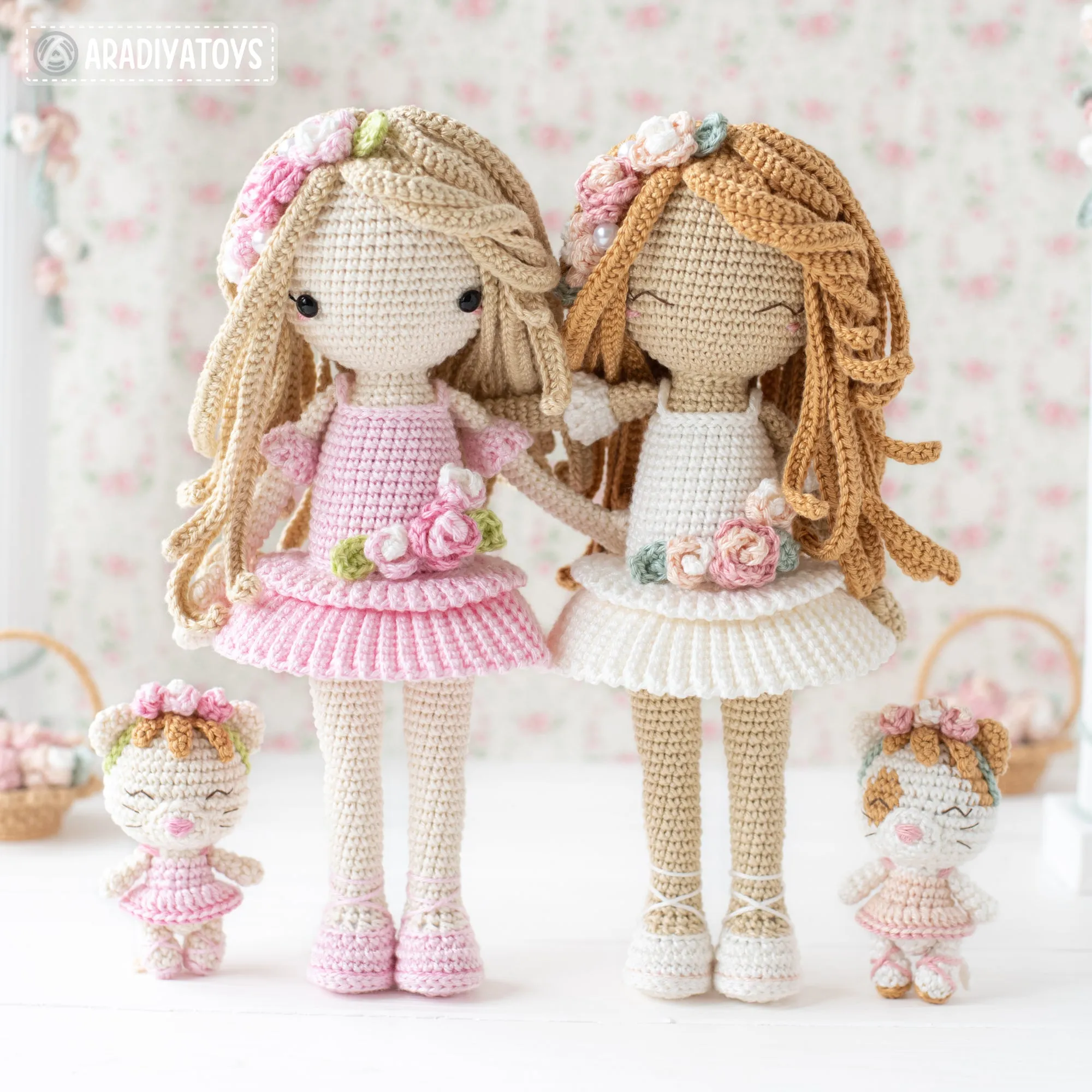 Doll Crochet Pattern for Friendy Melanie Ballerina Amigurumi Doll Pattern PDF File Tutorial Digital Ballerina Amigurumi Pattern for Doll