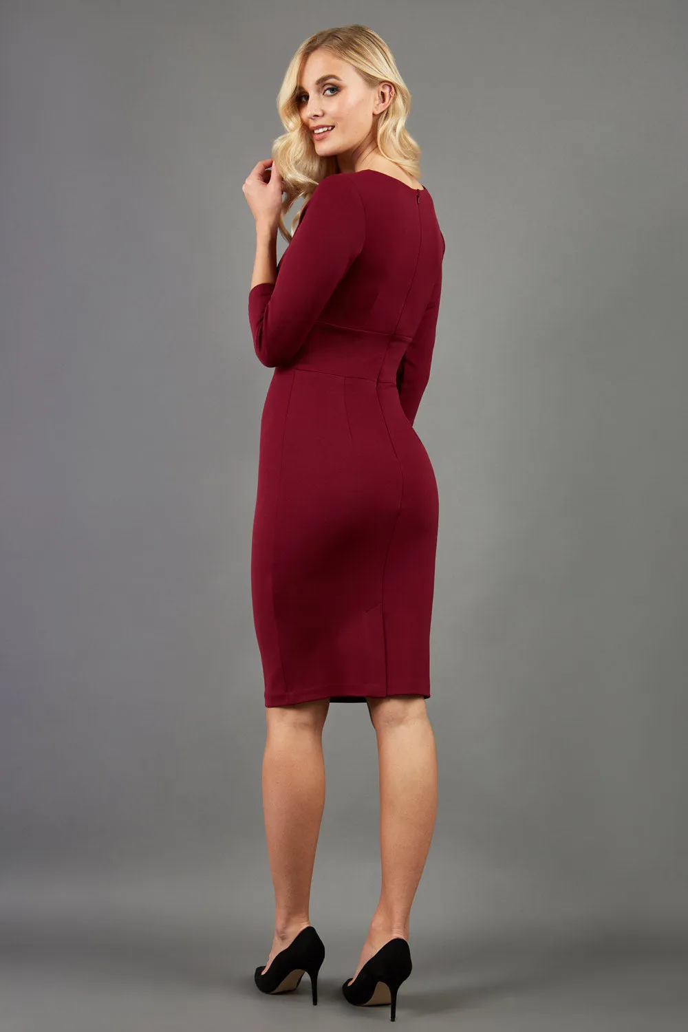 Donna 3/4 Sleeved Pencil Dress