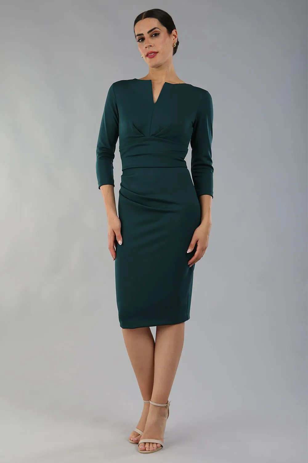 Donna 3/4 Sleeved Pencil Dress