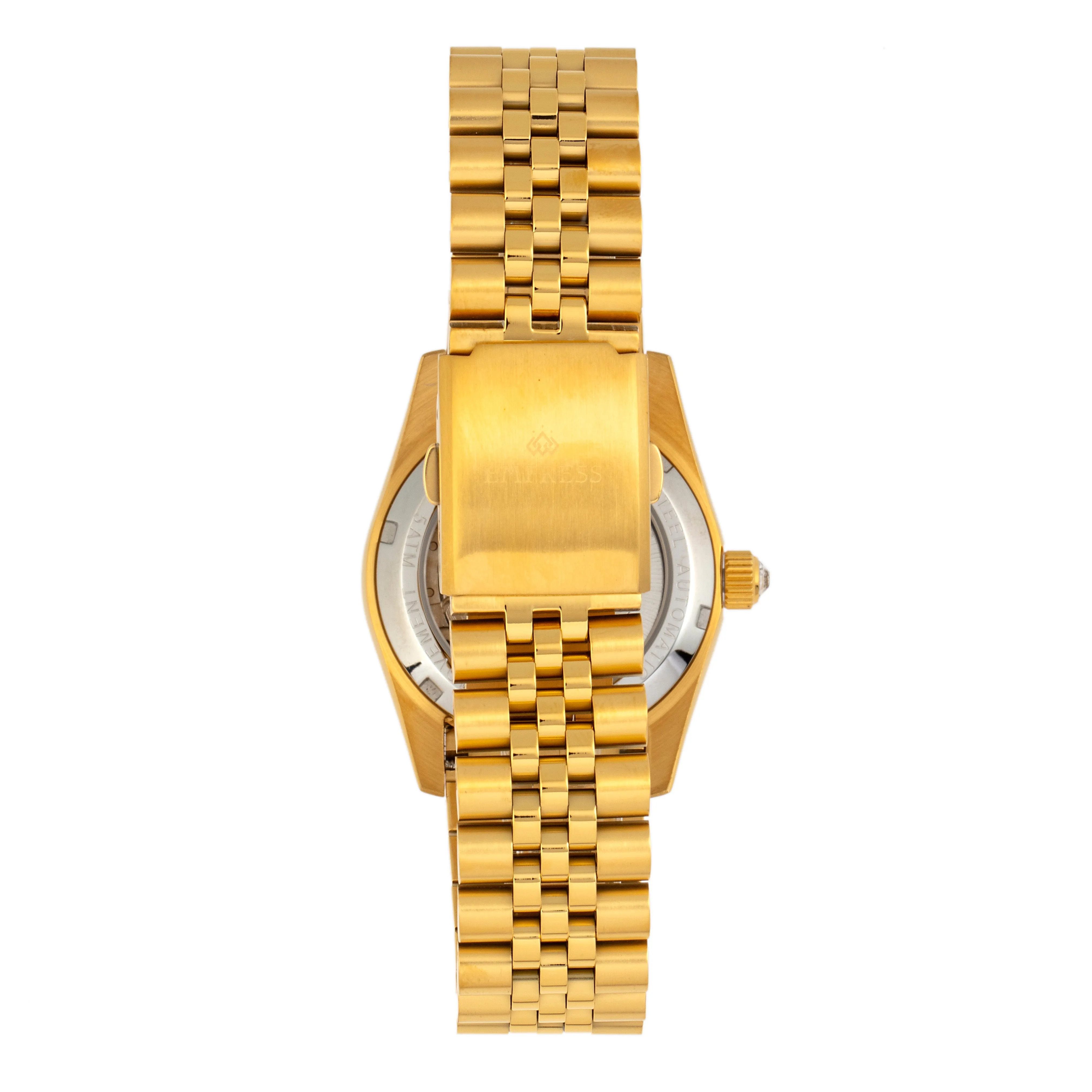 Empress Constance Automatic Bracelet Watch w/Date - Gold