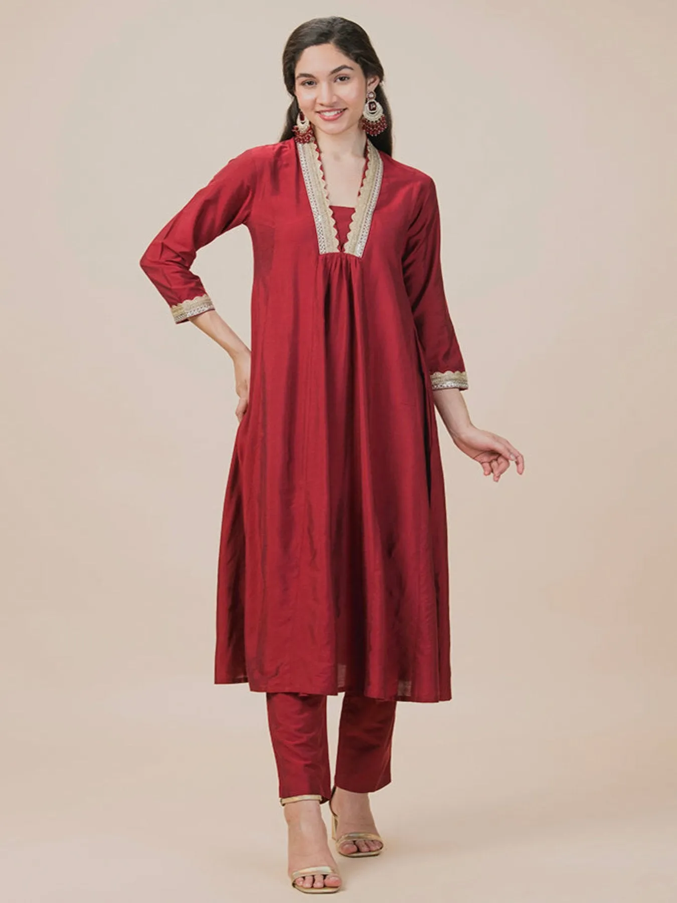 Festive Kimono Kurta Set