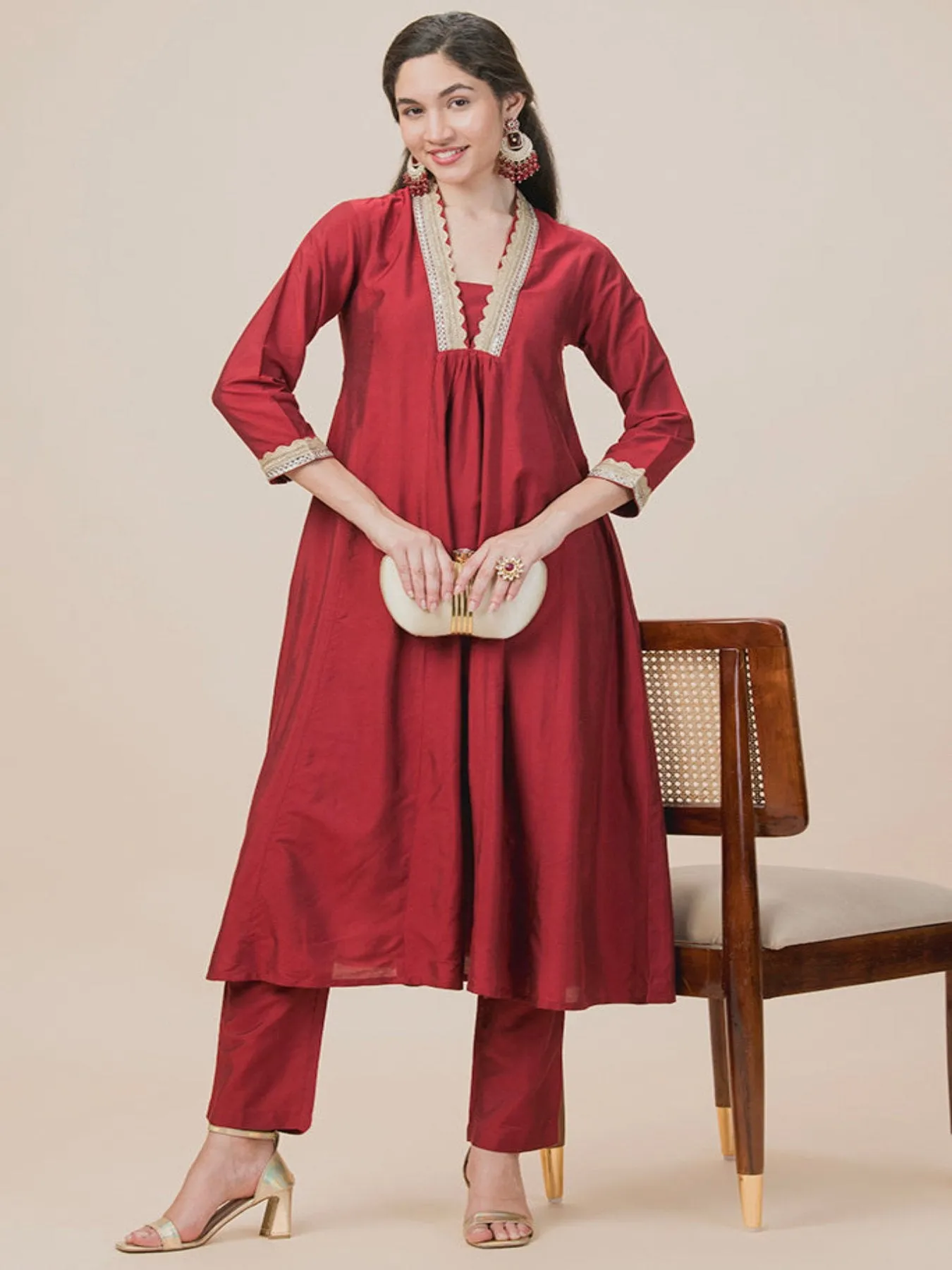 Festive Kimono Kurta Set