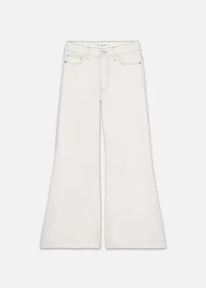 FRAME Le Palazzo Crop Raw Fray Jean - Au Natural Clean