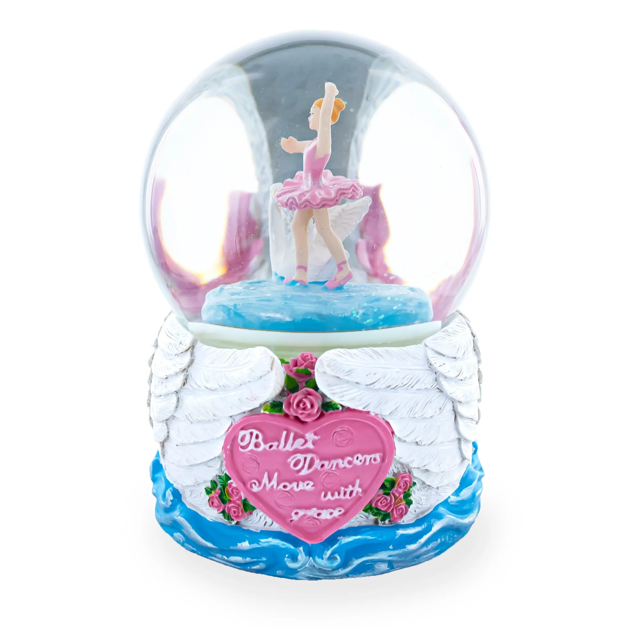 Graceful Swan Lake Ballet: Musical Water Snow Globe