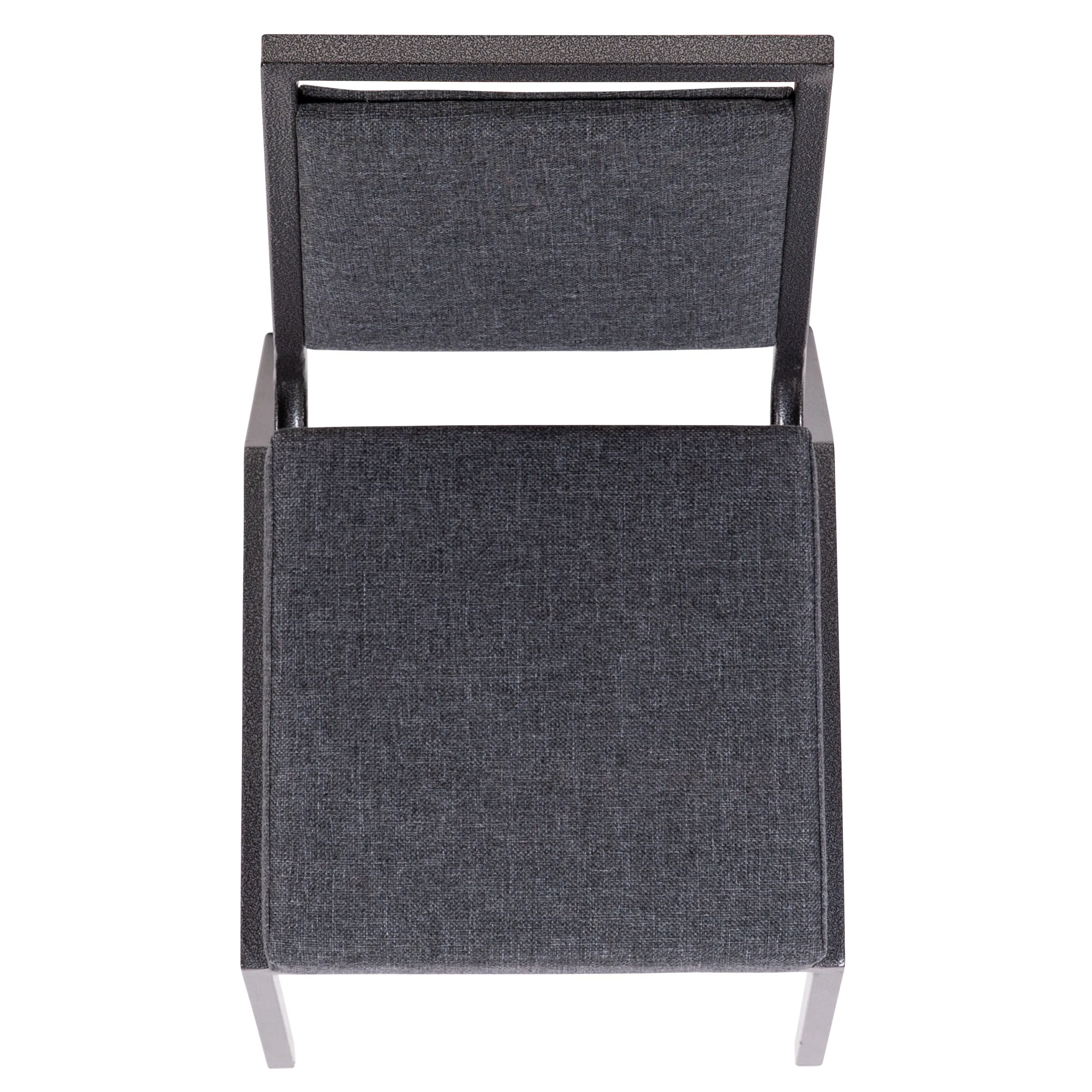 HERCULES Series Square Back Stacking Banquet Chair with Silvervein Frame