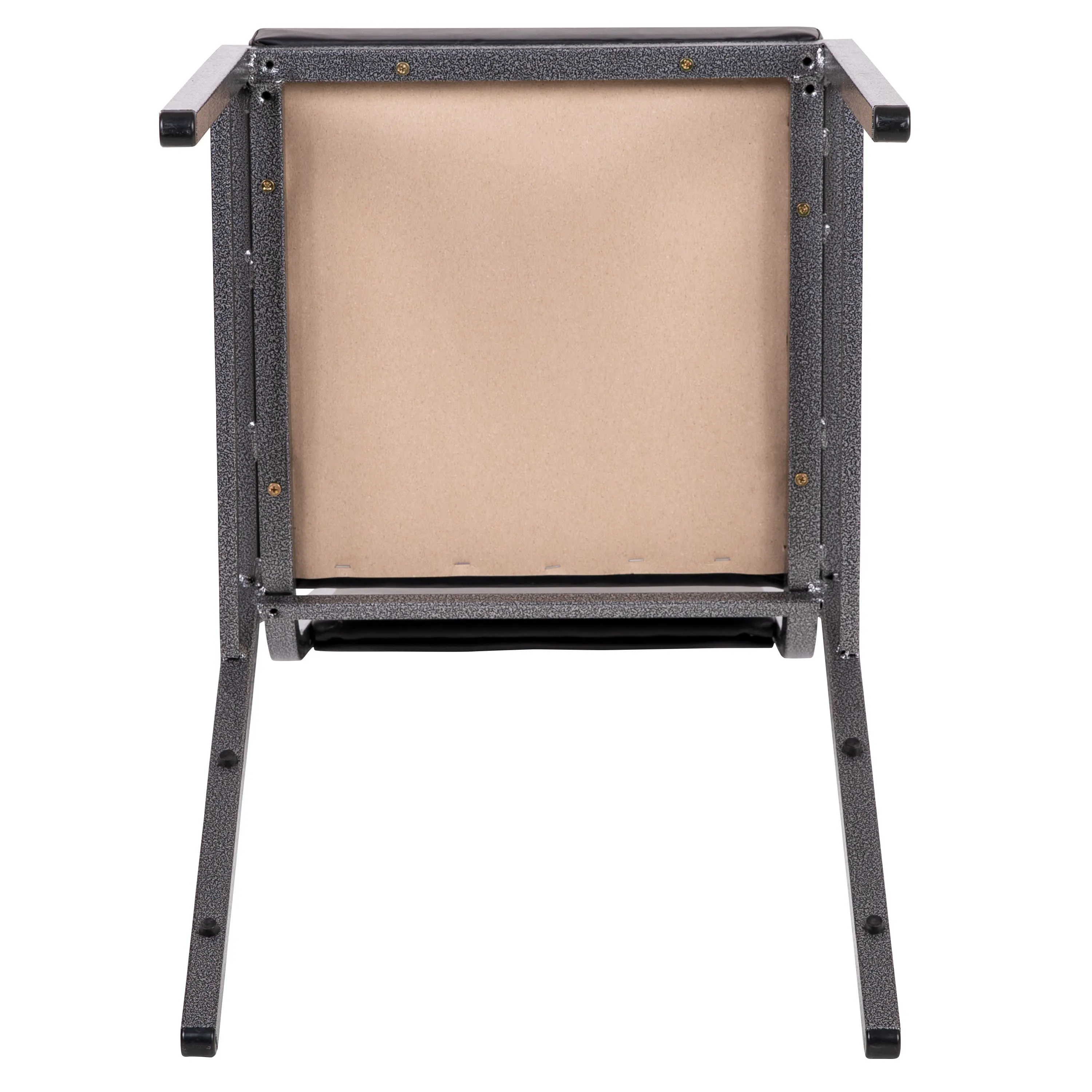 HERCULES Series Square Back Stacking Banquet Chair with Silvervein Frame