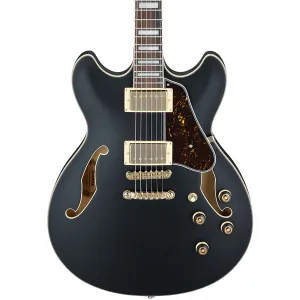 Ibanez AS73G BKF Electric Guitar In Black Flat