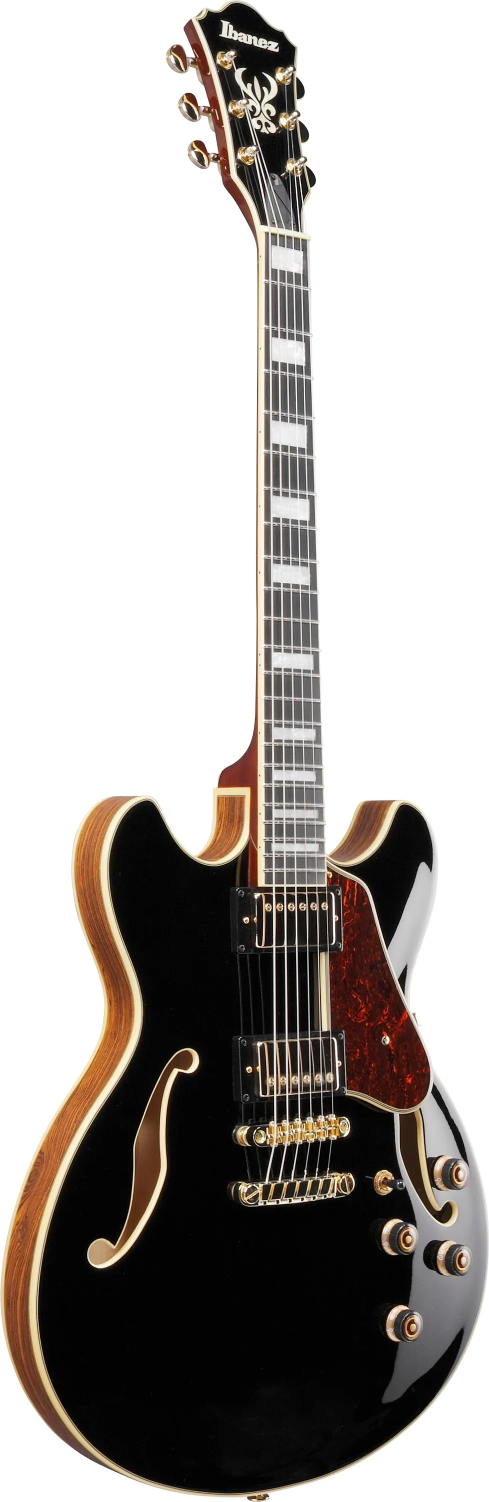 Ibanez AS93BCBK AS Artcore Series Semi Hollow-Body Electric Guitar (Black)