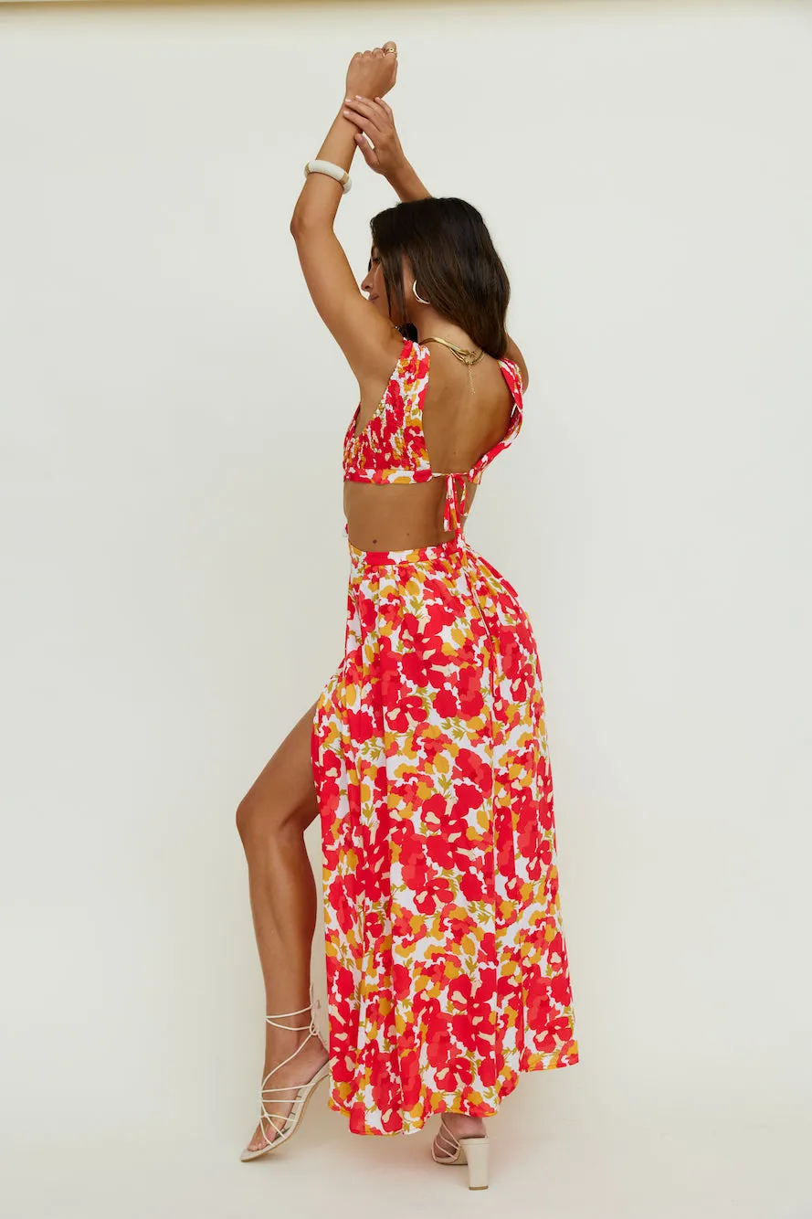 In Spring Maxi Dress Floral