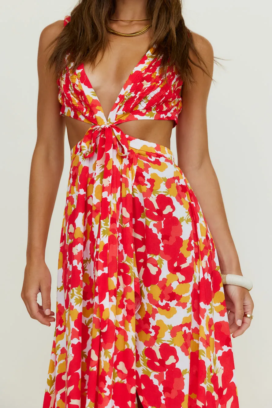 In Spring Maxi Dress Floral