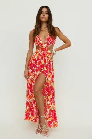 In Spring Maxi Dress Floral