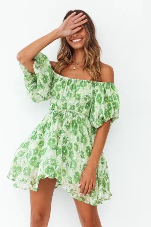 Love In The Sand Dress Green