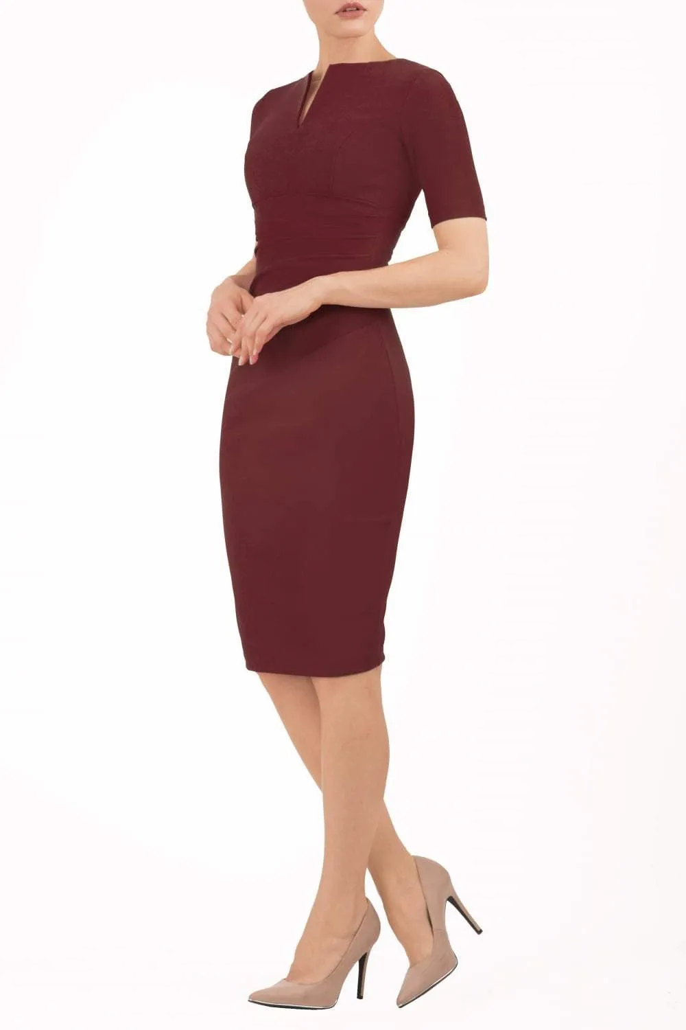 Lydia Short Sleeve Pencil Dress