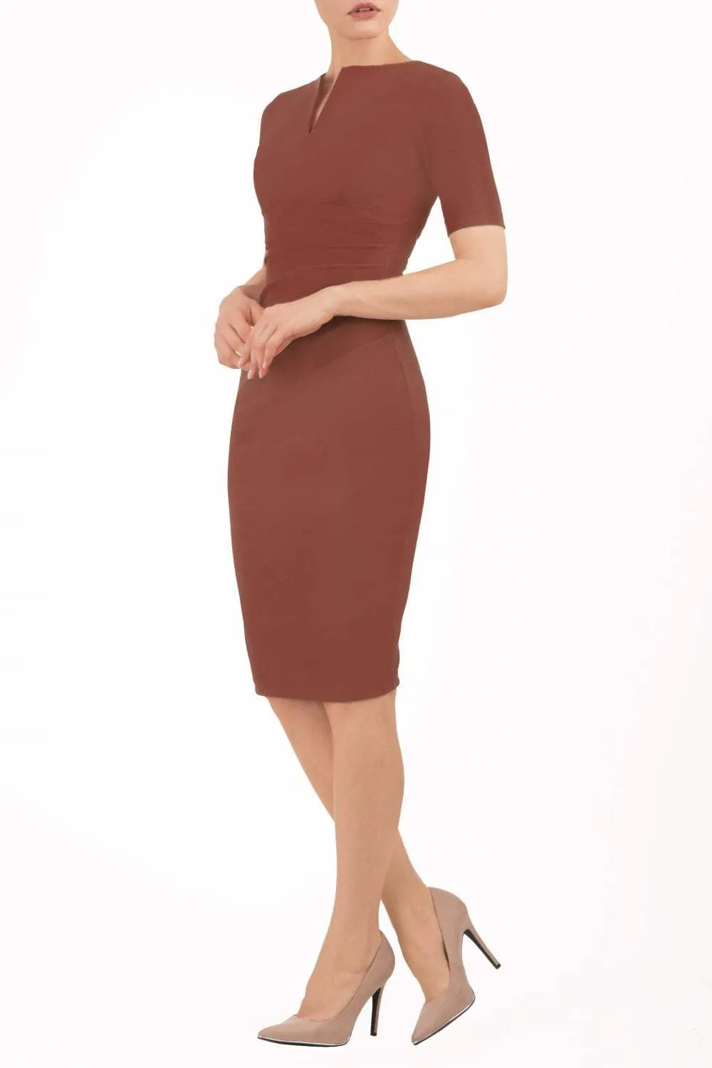 Lydia Short Sleeve Pencil Dress