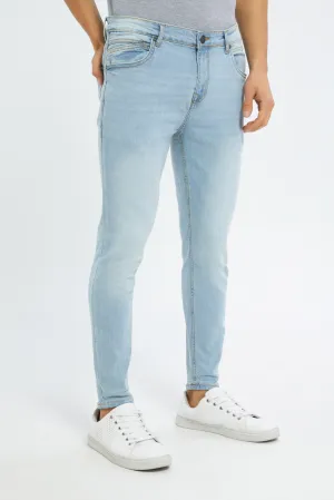 Men Blue 5-Pocket Skinny Fit Jeans