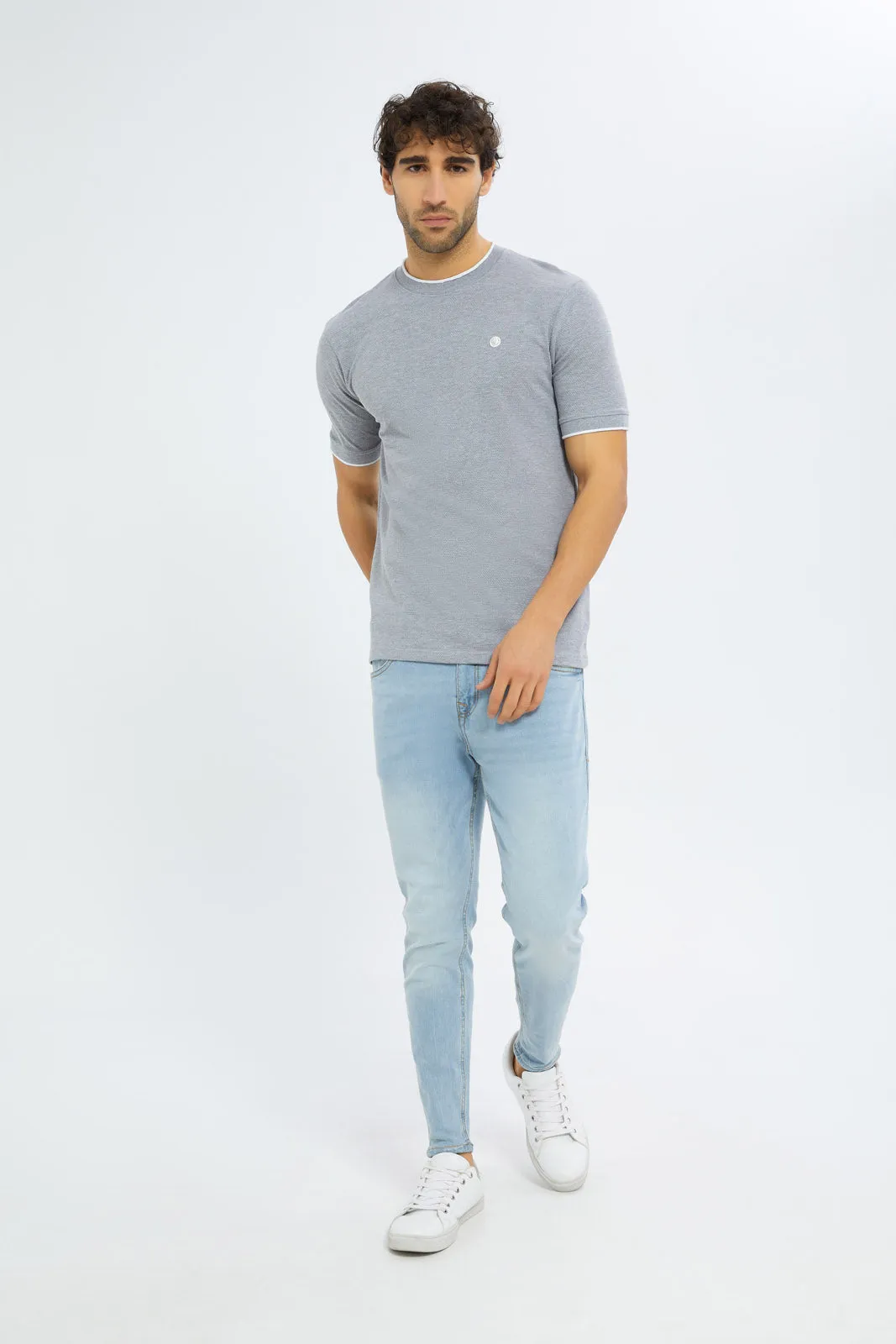 Men Blue 5-Pocket Skinny Fit Jeans