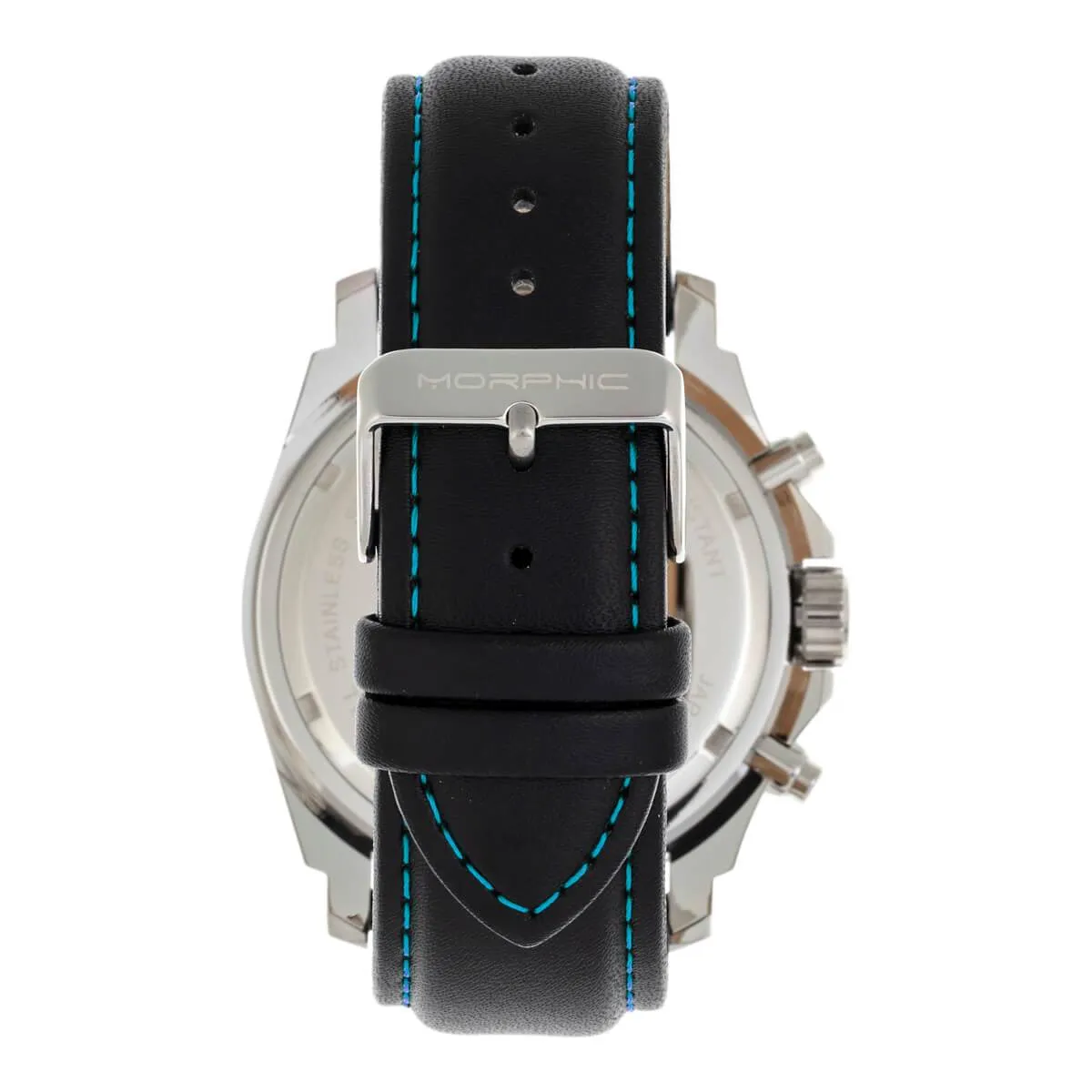 Morphic M73 Series Chronograph Leather-Band Watch