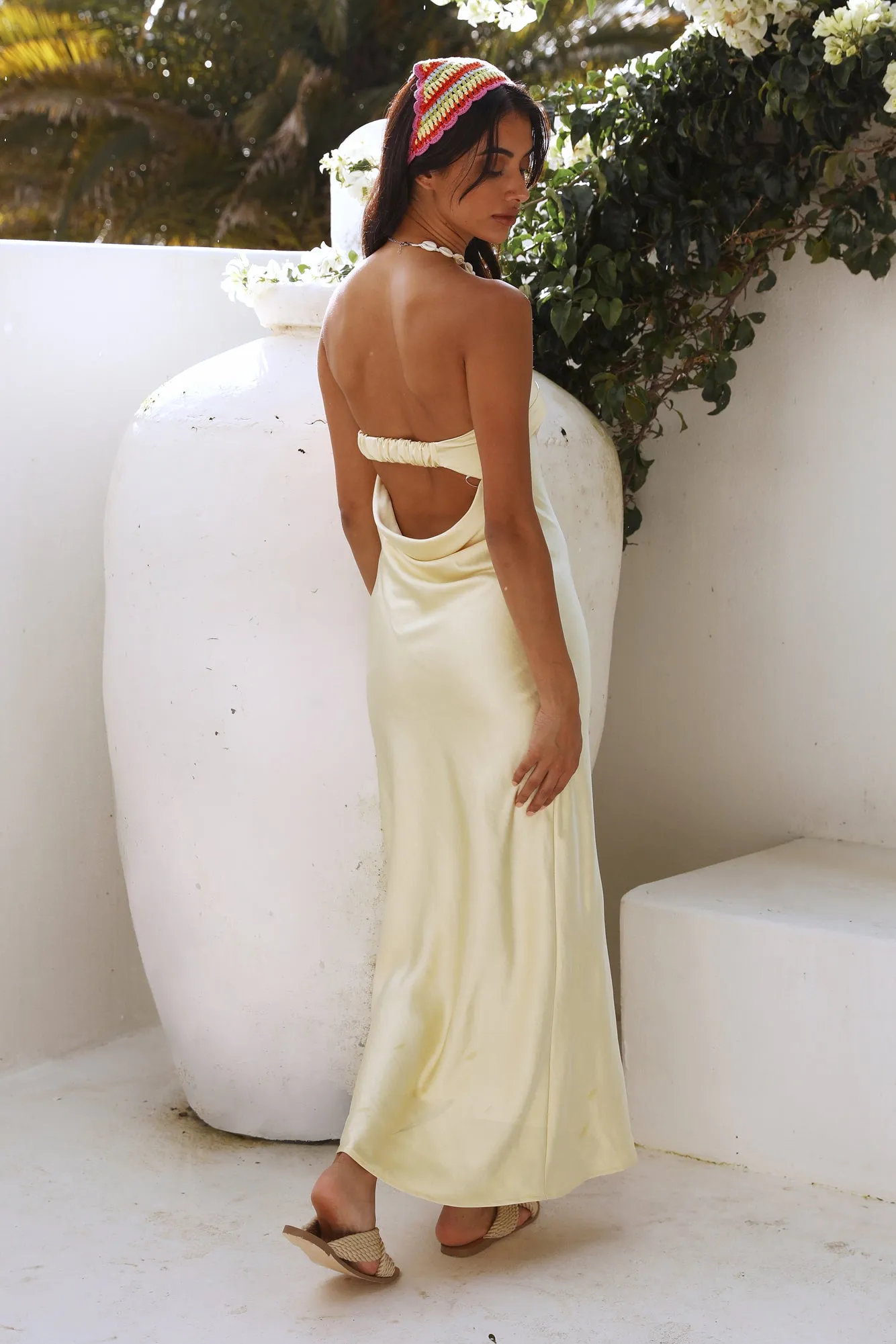 No Two Alike Maxi Dress Yellow