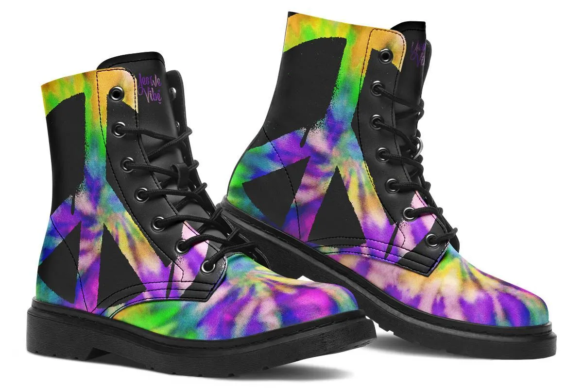 Peaceful Tie Dye Black Purple