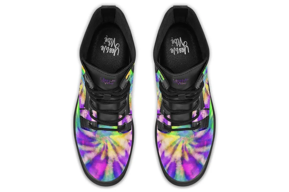 Peaceful Tie Dye Black Purple