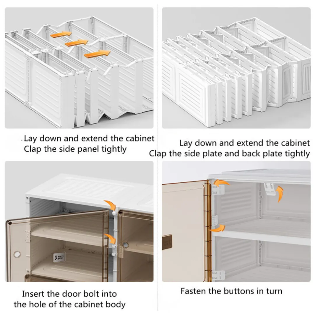 Shoe Cabinet 2 Row 6 Door 12 Grids