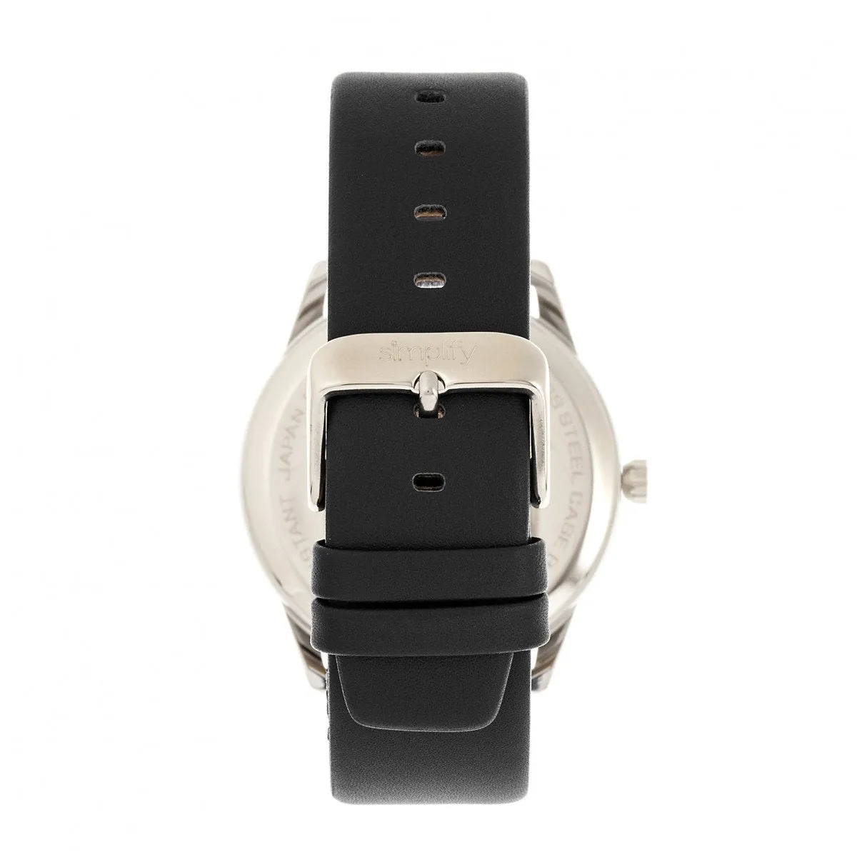 Simplify The 6300 Leather-Band Watch