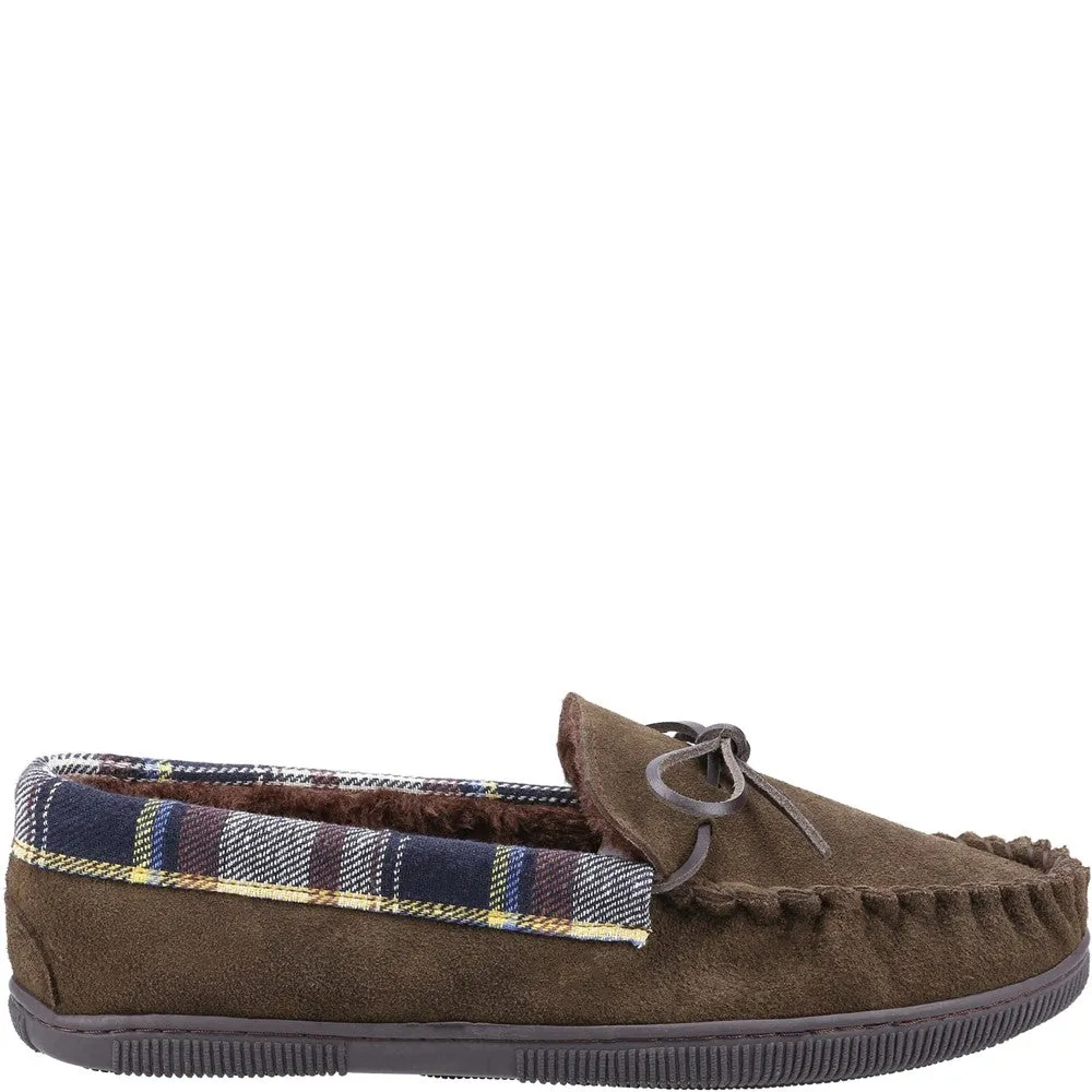 Sodbury Moccasin Slippers Brown