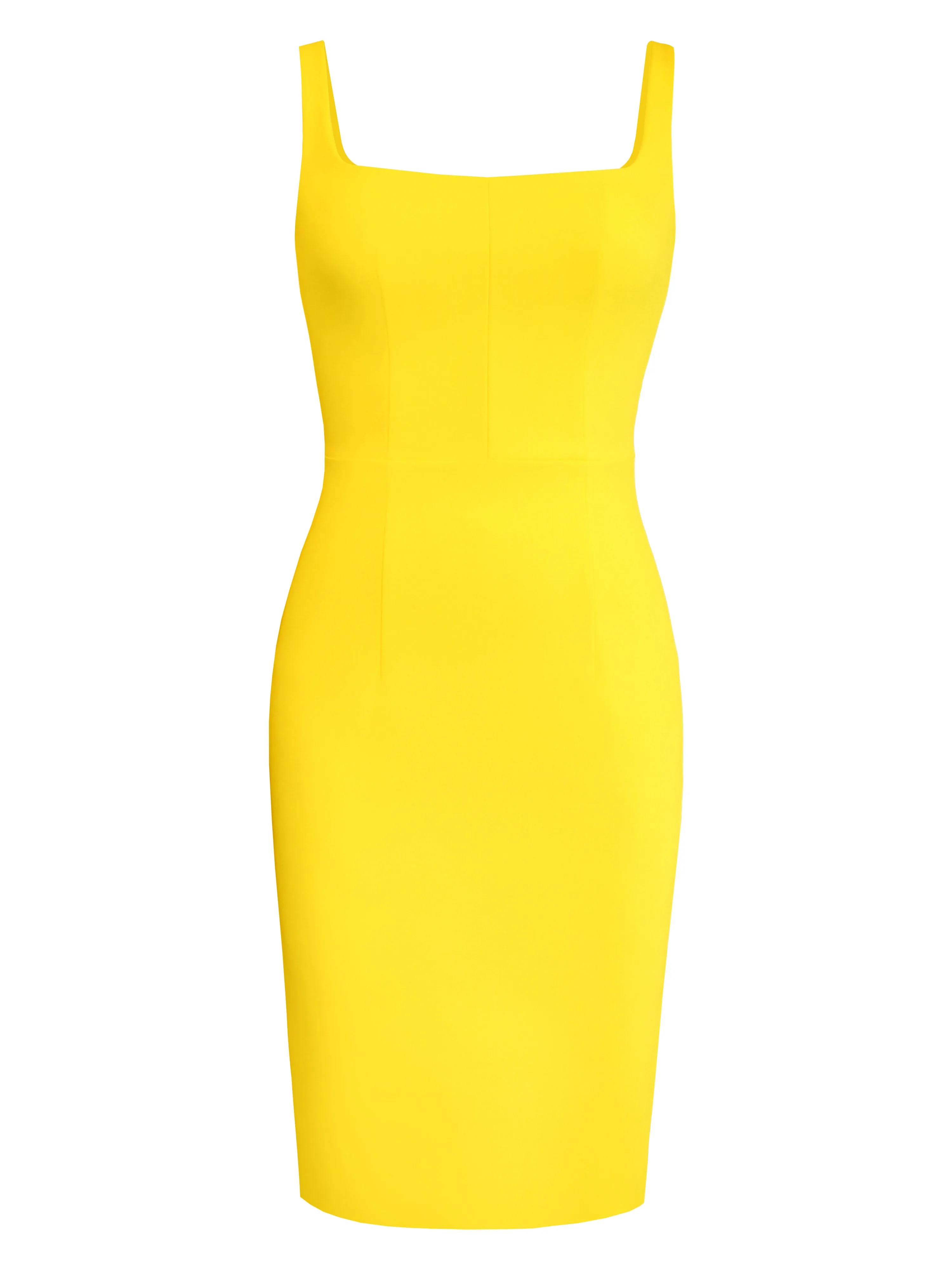 Square-Neck Bodycon Dress