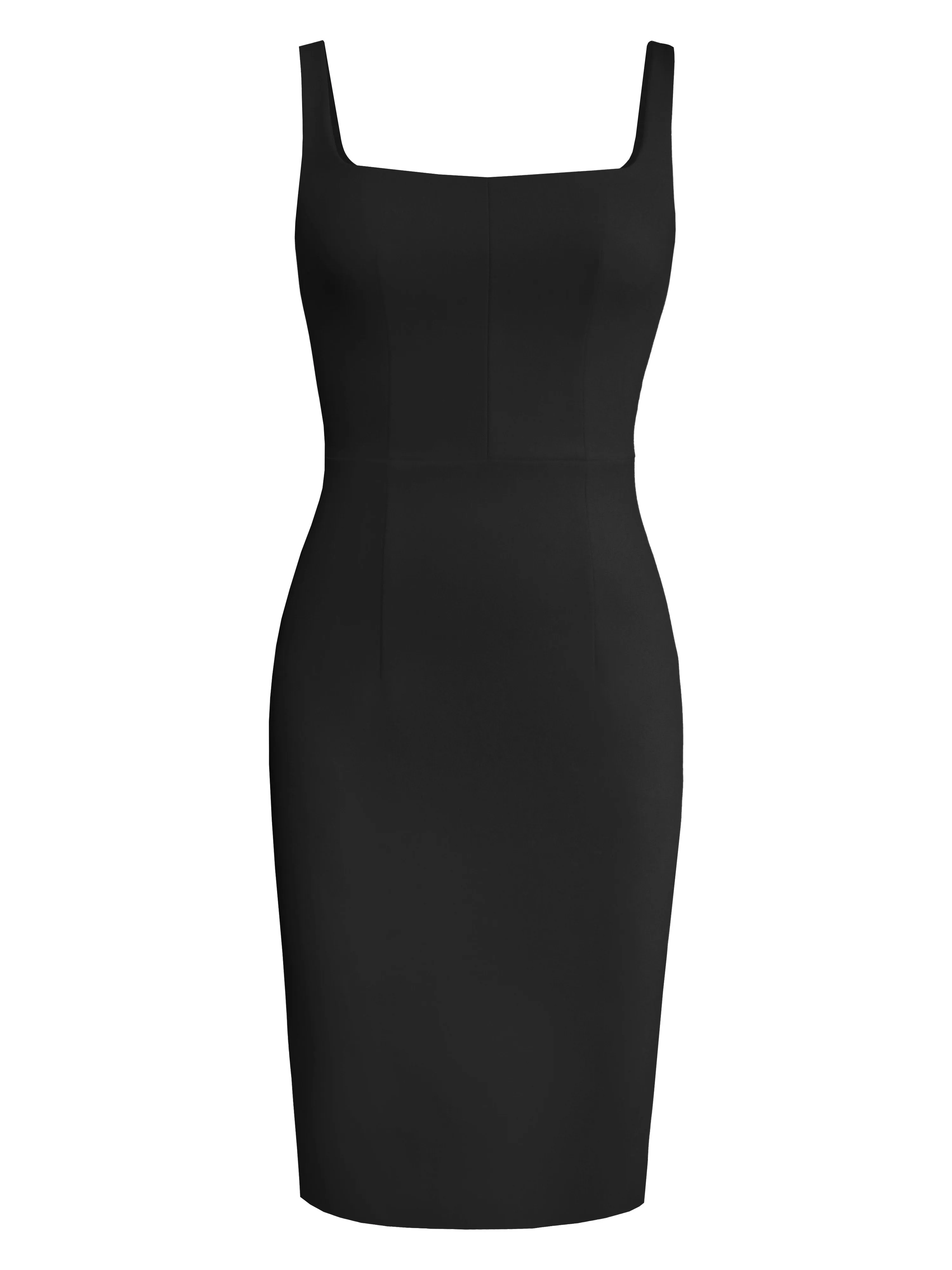 Square-Neck Bodycon Dress