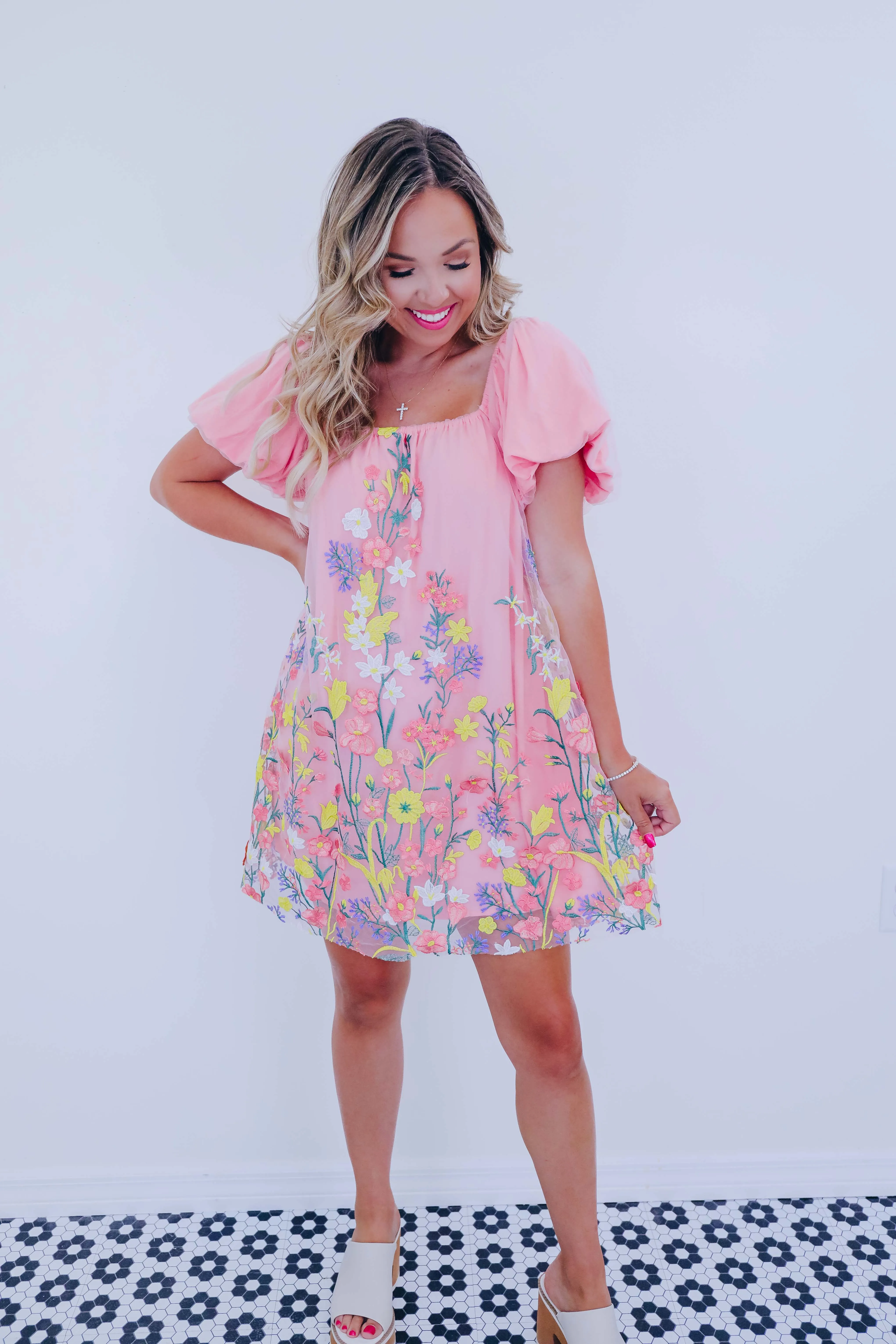 Sweet As Can Be Floral Mini Dress