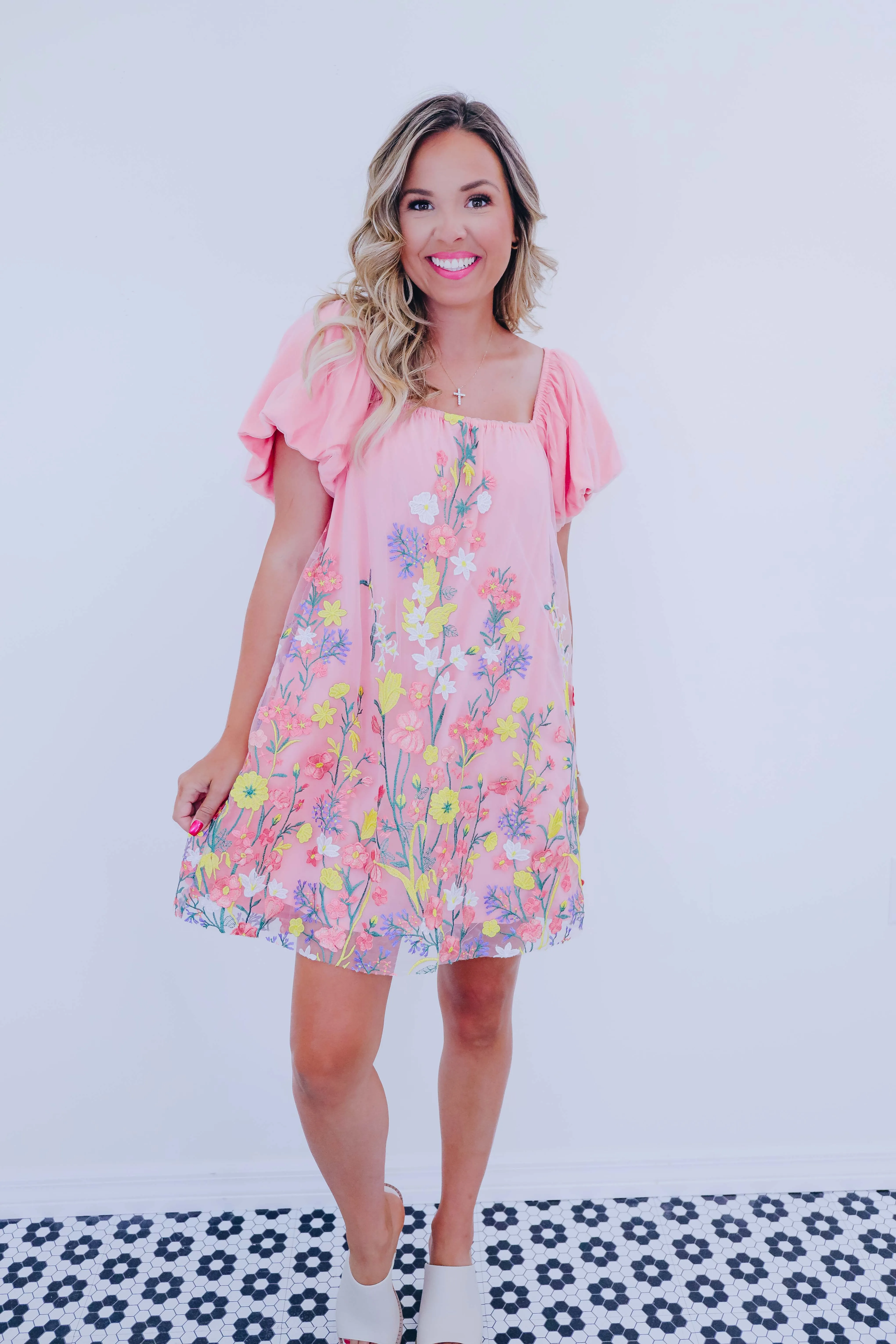 Sweet As Can Be Floral Mini Dress