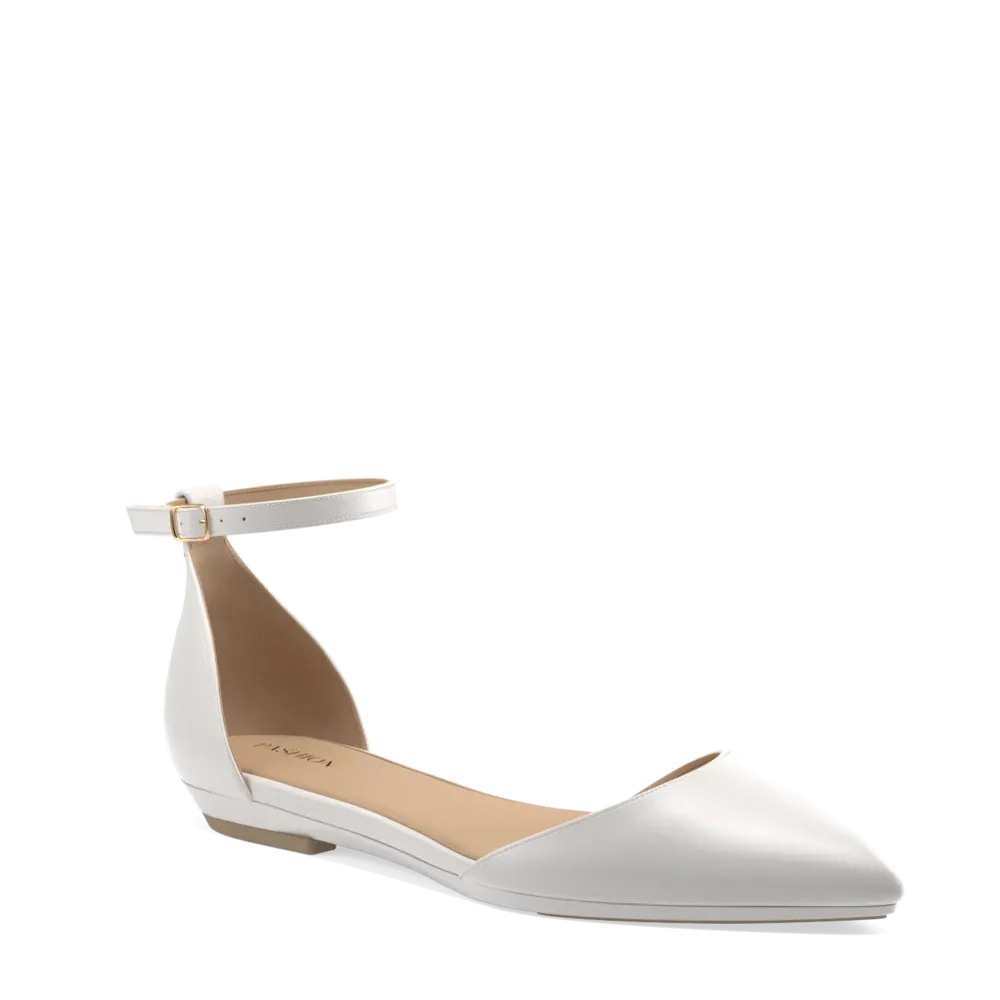 The D'Orsay - White Satin   Block Heel Kit 3 White