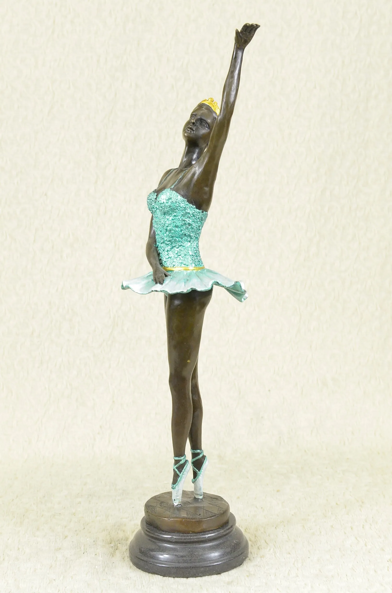 The Little Fourteen Year Old Dancer Bronze Ballerina Sculpture, Signed: Milo