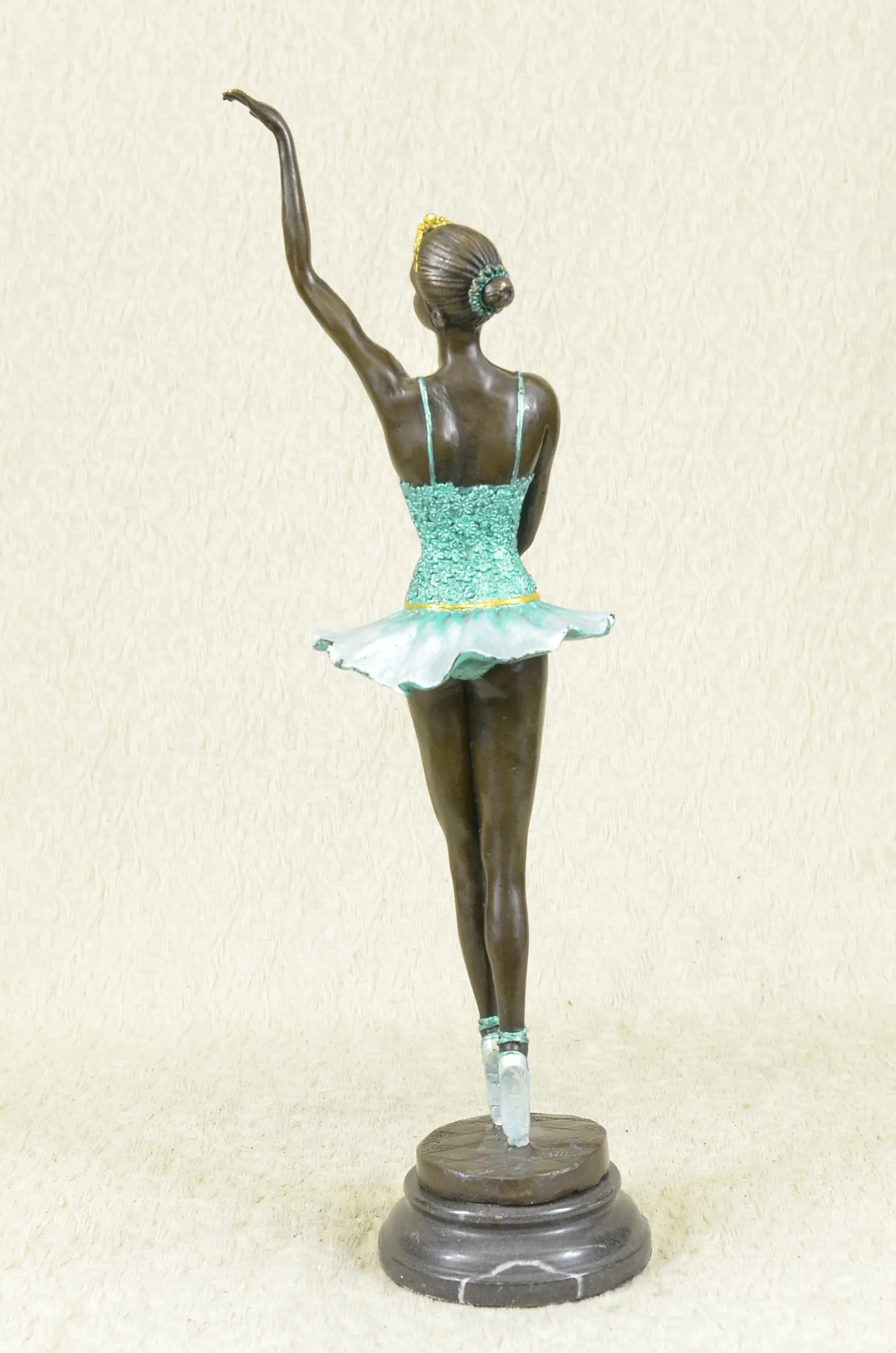 The Little Fourteen Year Old Dancer Bronze Ballerina Sculpture, Signed: Milo