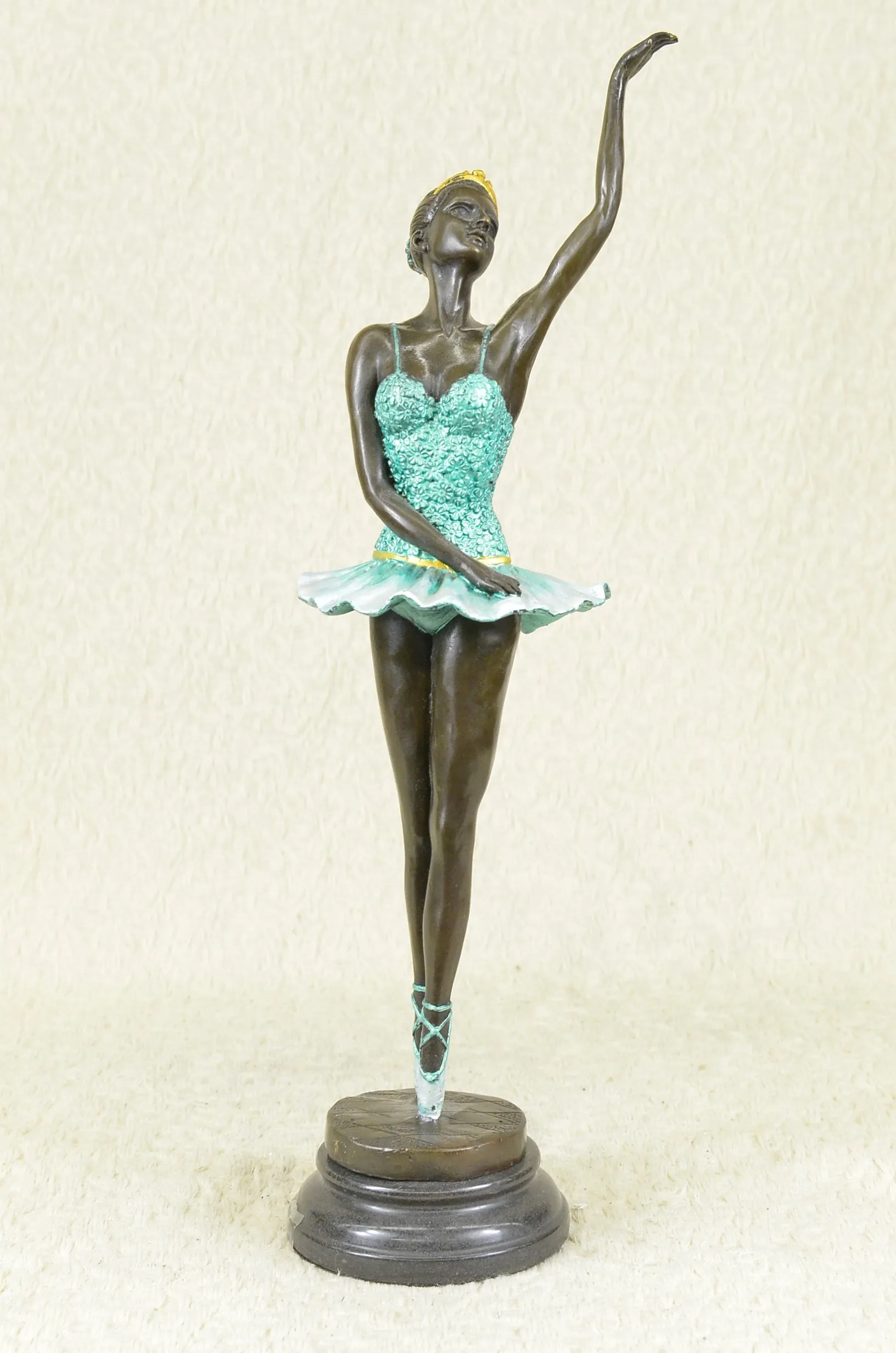 The Little Fourteen Year Old Dancer Bronze Ballerina Sculpture, Signed: Milo