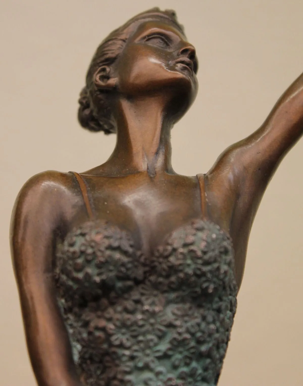 The Little Fourteen Year Old Dancer Bronze Ballerina Sculpture, Signed: Milo