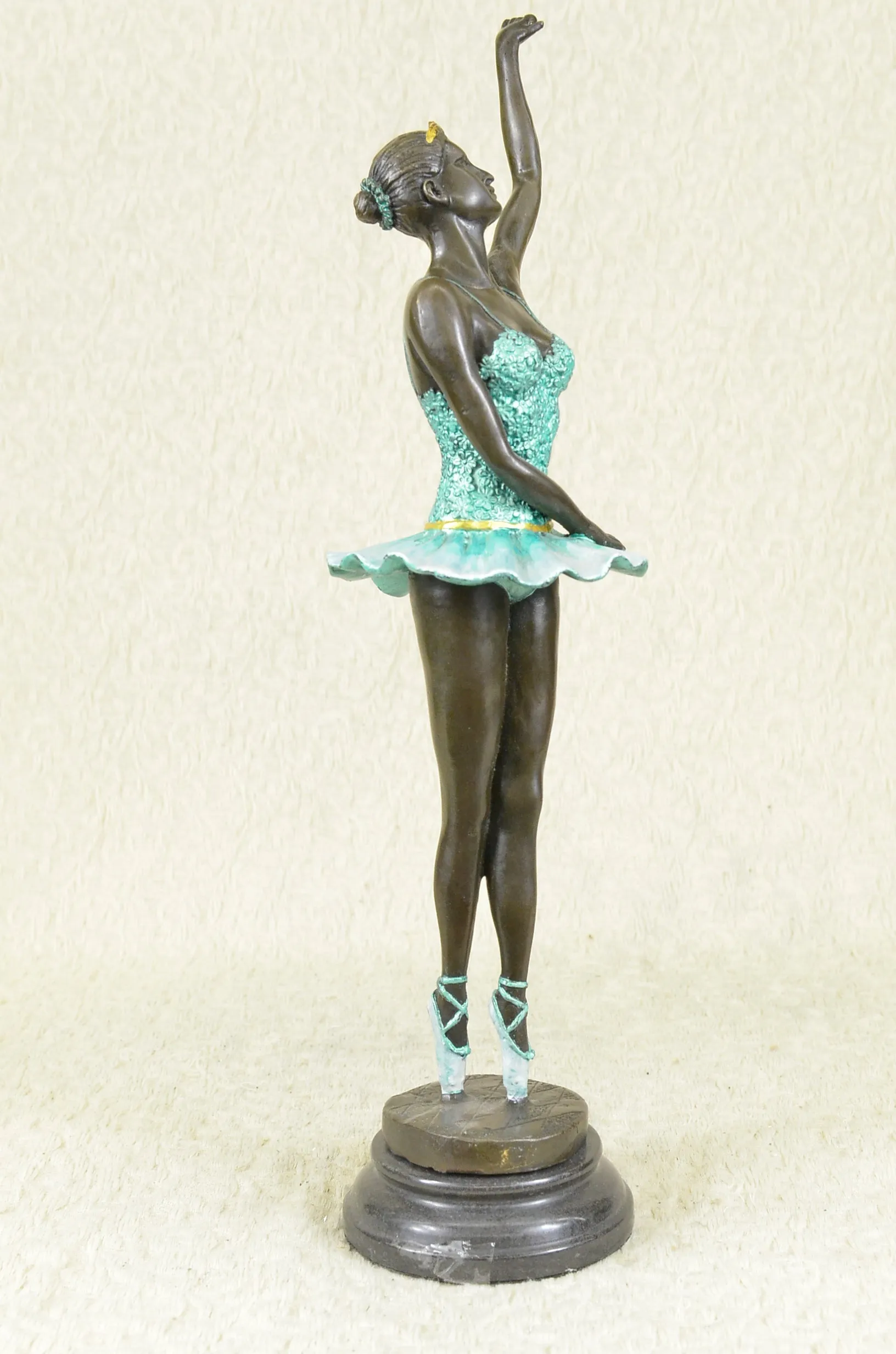 The Little Fourteen Year Old Dancer Bronze Ballerina Sculpture, Signed: Milo