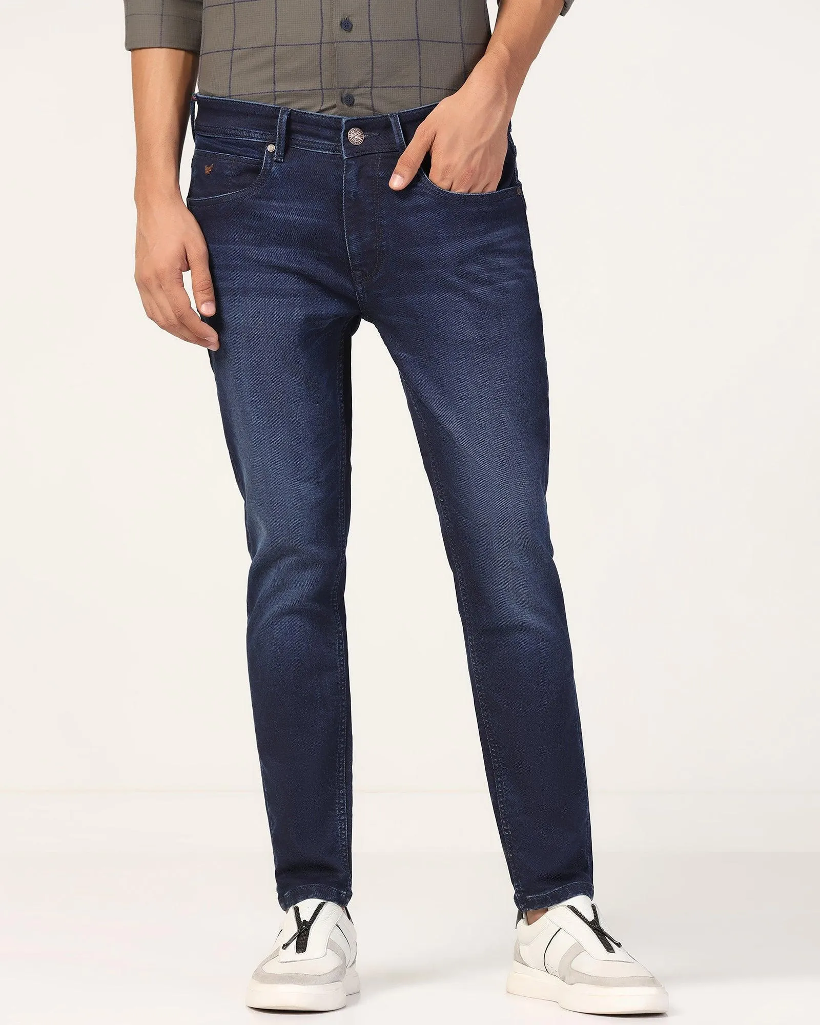 Ultrasoft Skinny Cropped Fiji Fit Indigo Blue Jeans - Morton