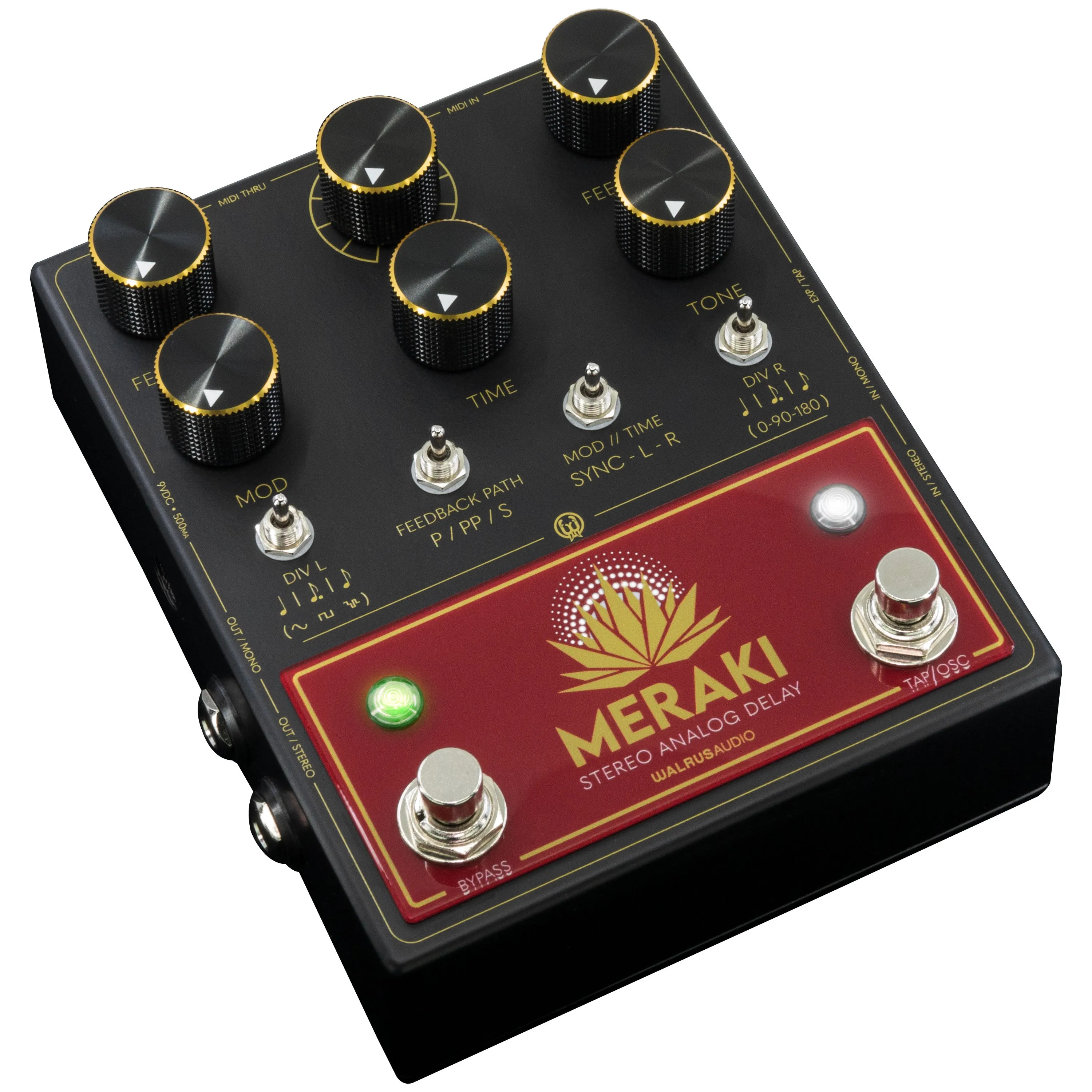 Walrus Audio Meraki Stereo Analog Dual Delay Effects Pedal