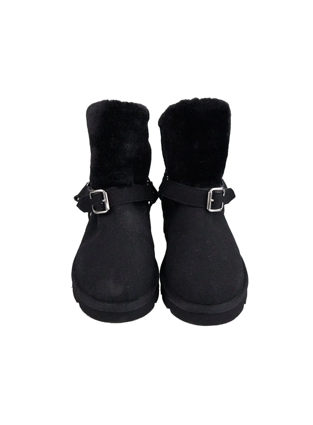 Warm Fuzzy Buckle Boots IN427